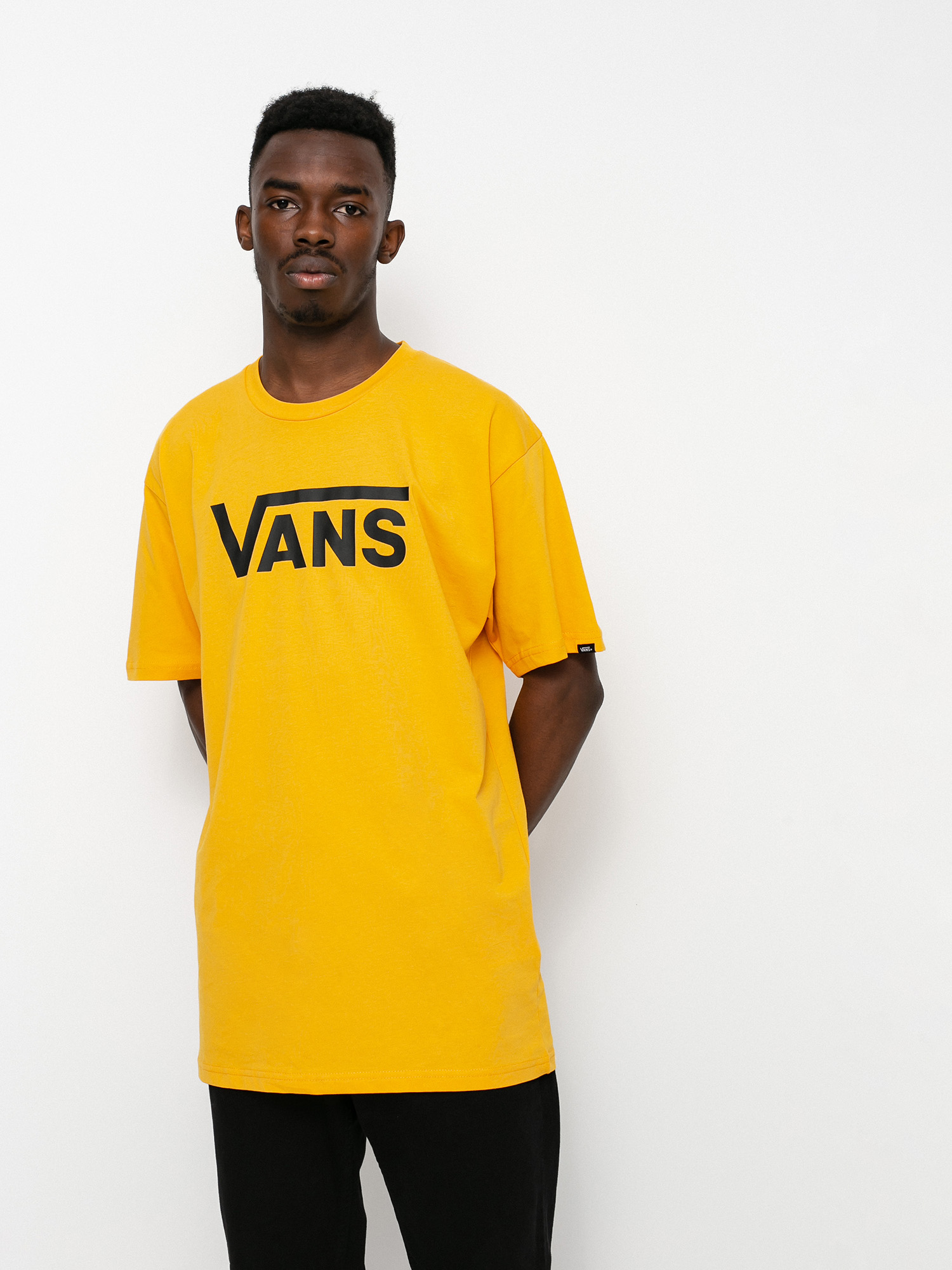 T-shirt Vans Classic (golden glow/black)