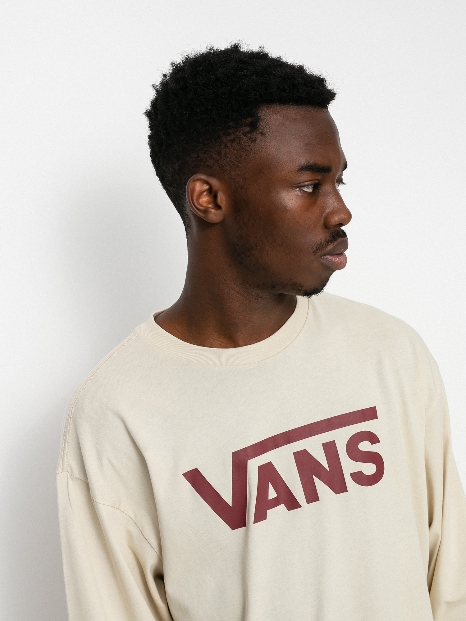 Longsleeve Vans Classic (oatmeal/pomegranate)