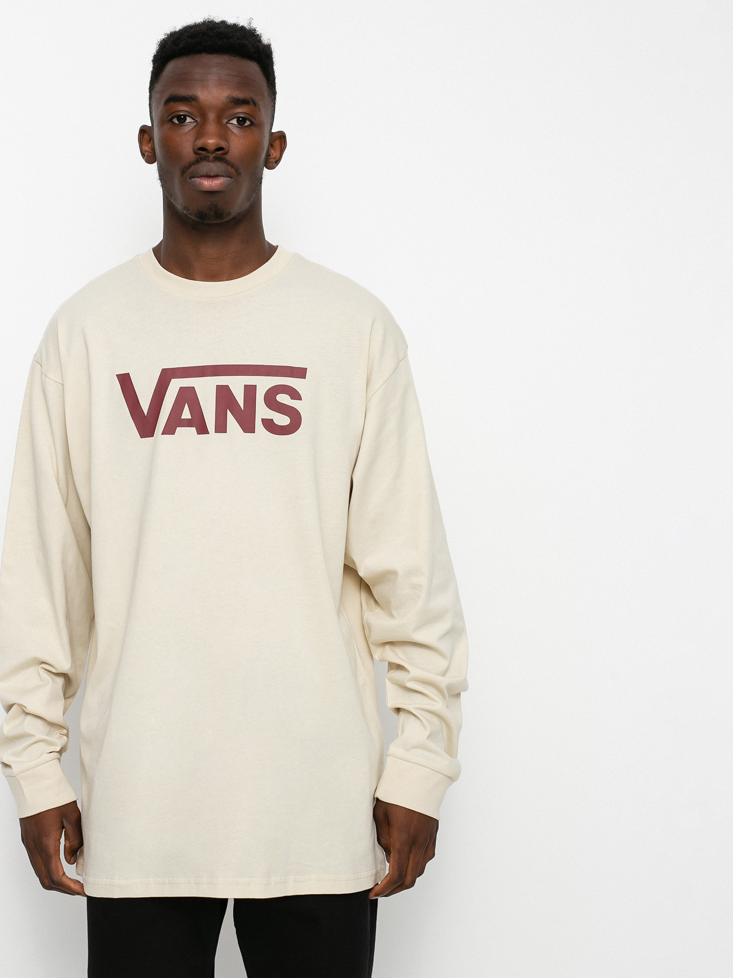 Longsleeve Vans Classic (oatmeal/pomegranate)