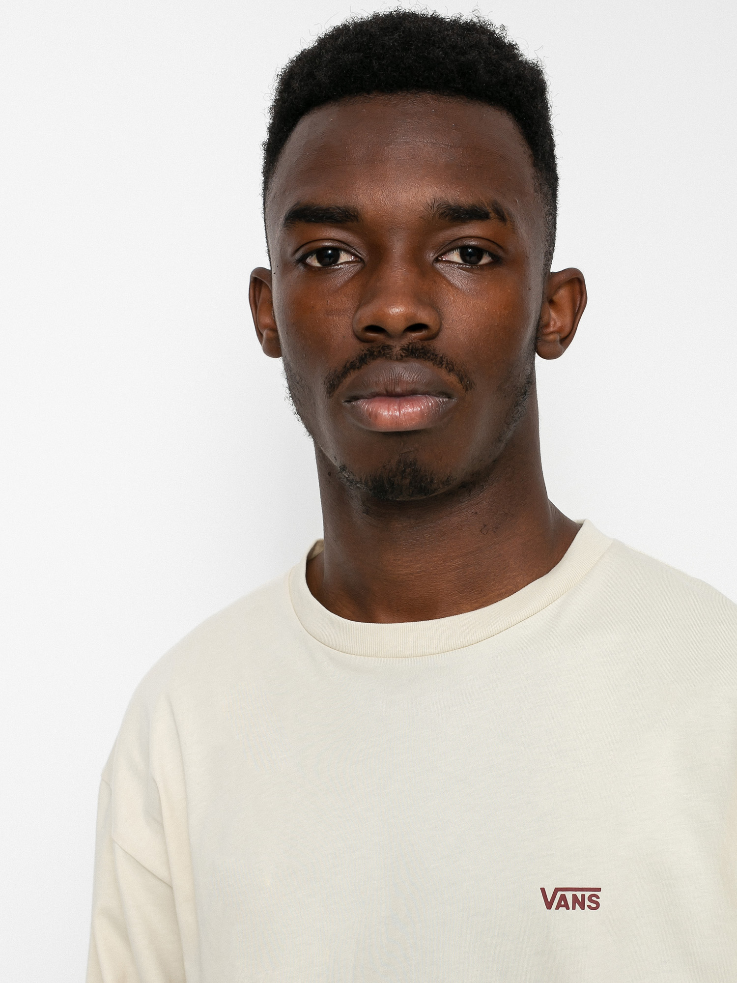 Longsleeve Vans Left Chest Hit (oatmeal/pomegranate)