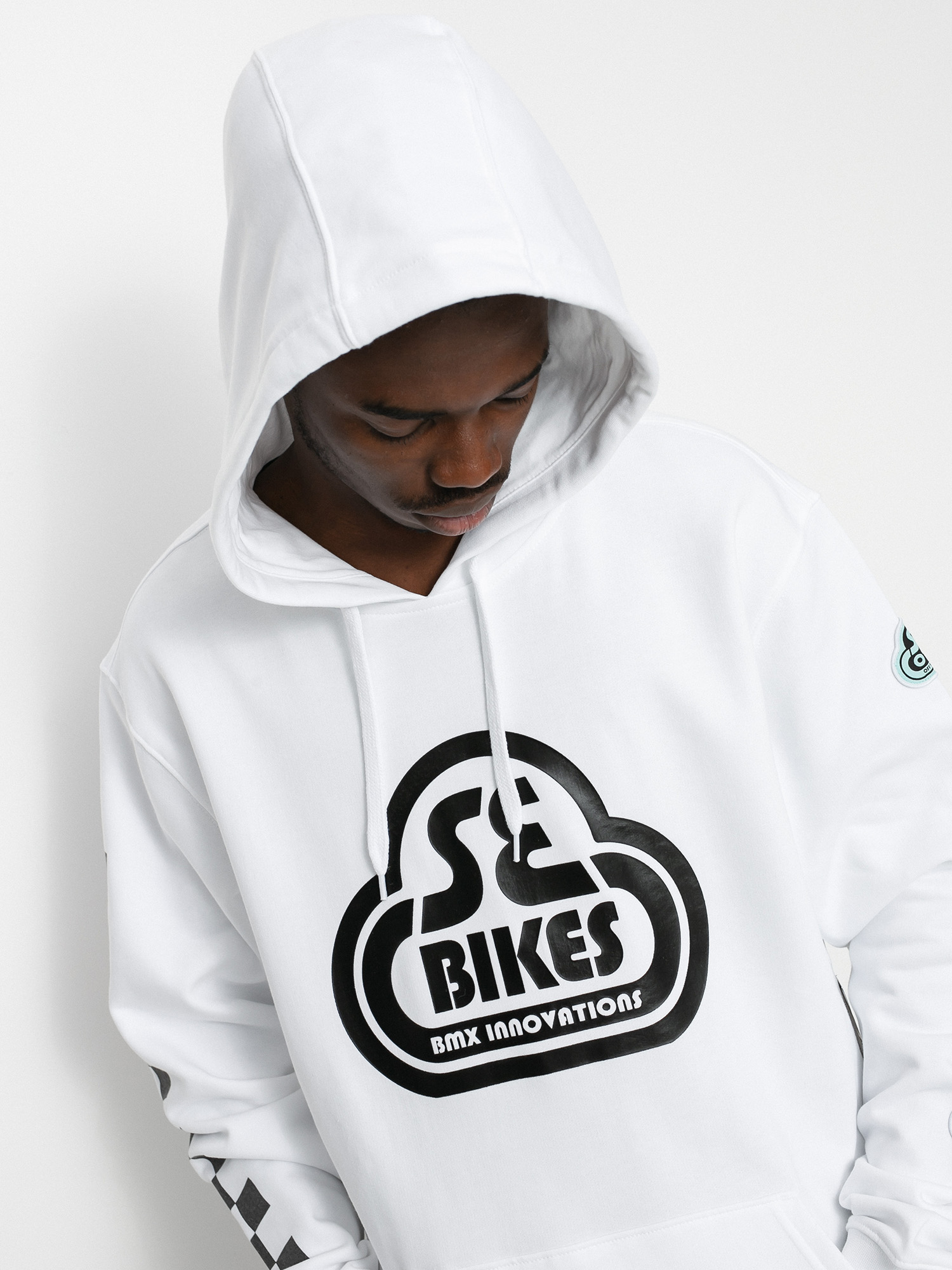 Bluza z kapturem Vans X Se Bikes II HD (se bikes/white)