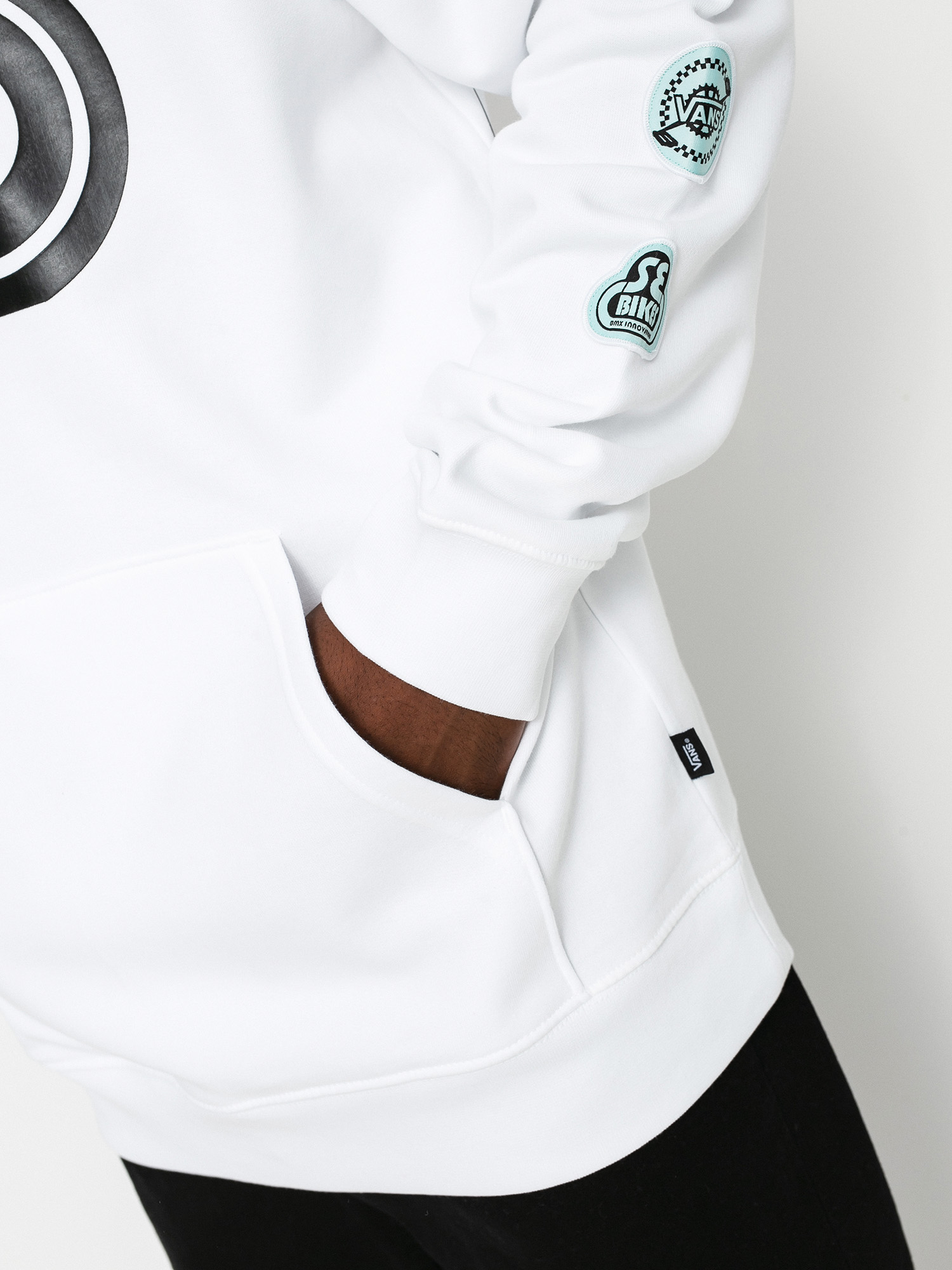 Bluza z kapturem Vans X Se Bikes II HD (se bikes/white)