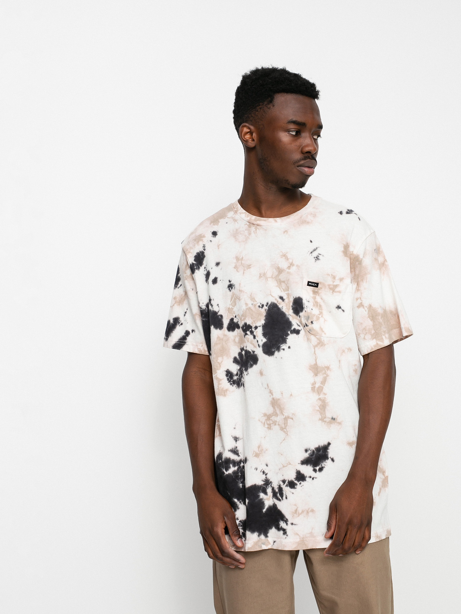 T-shirt RVCA Manic Tie Dye (pale mauve)