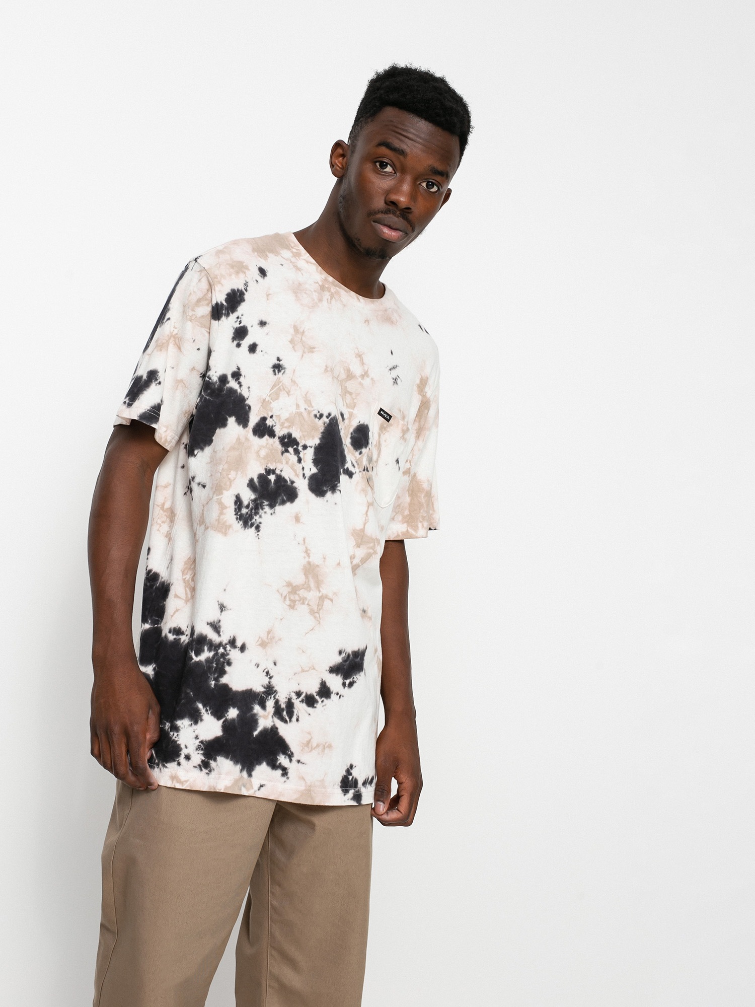 T-shirt RVCA Manic Tie Dye (pale mauve)