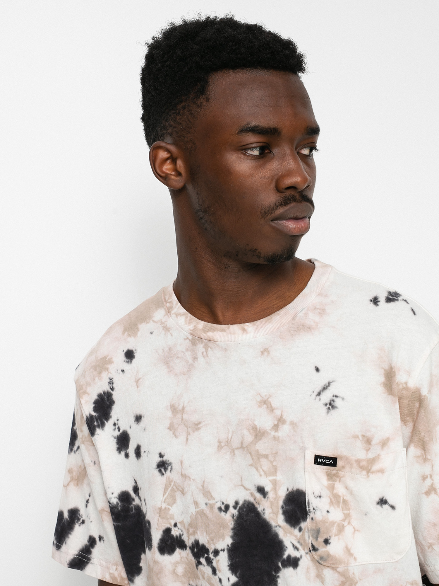 T-shirt RVCA Manic Tie Dye (pale mauve)