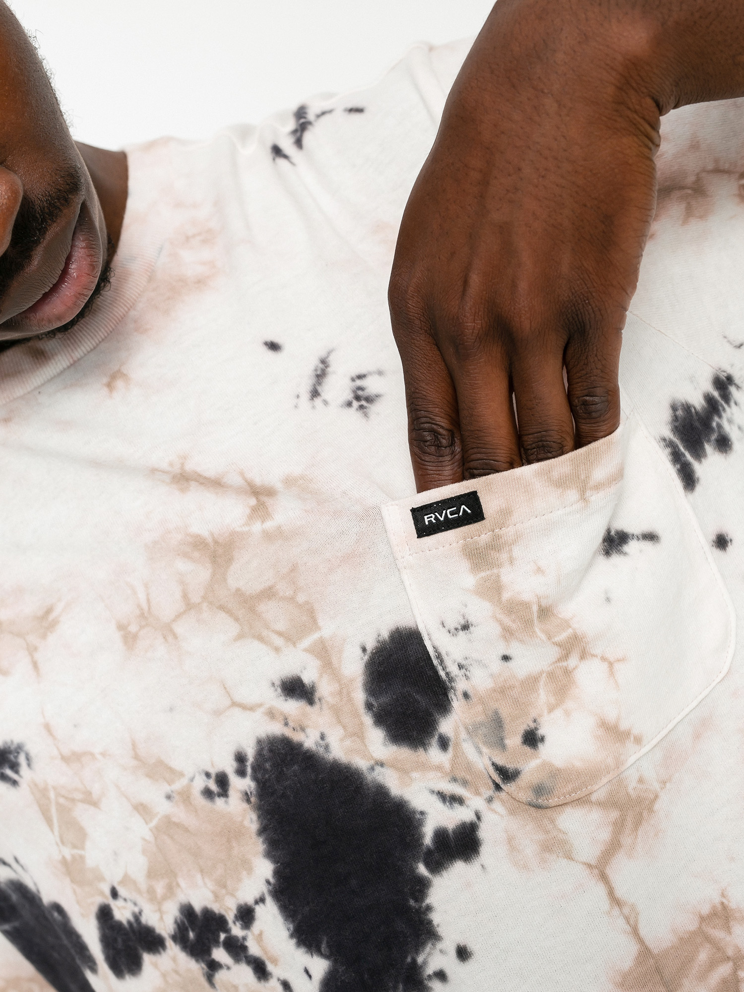 T-shirt RVCA Manic Tie Dye (pale mauve)