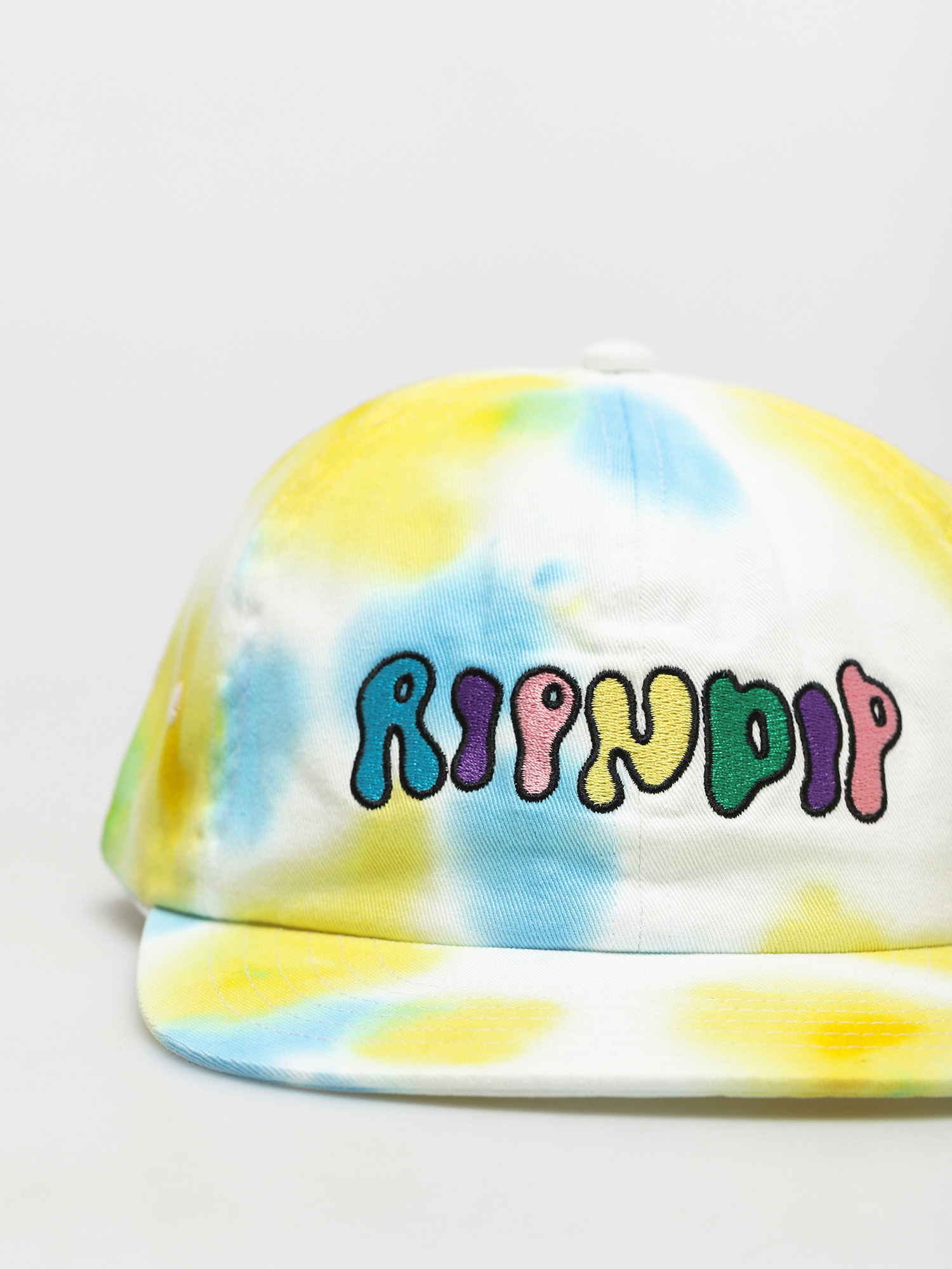 Czapka z daszkiem RipNDip Boomer Gang Cotton 6 Panel Hat (yellow/blue tie dye)