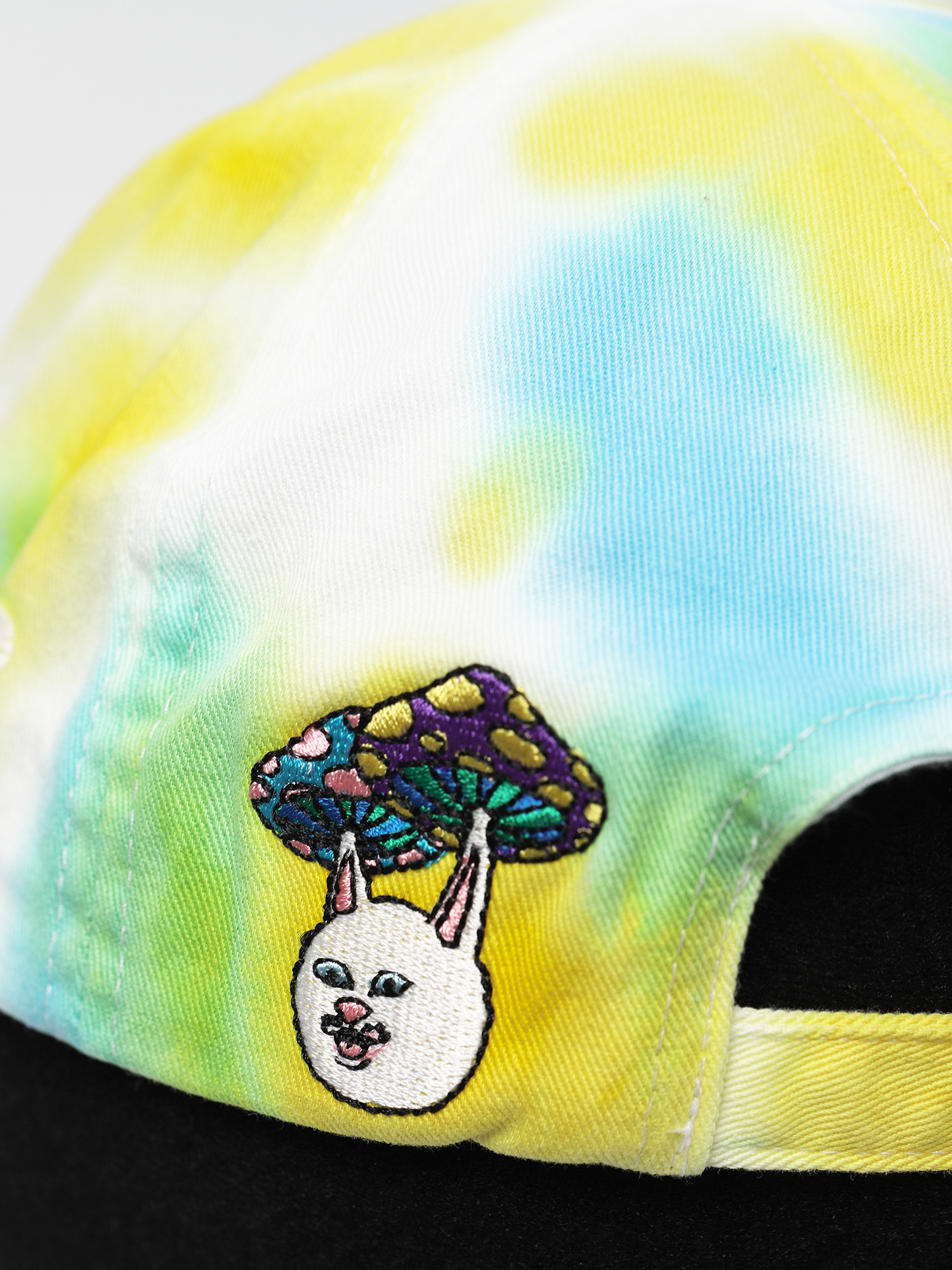 Czapka z daszkiem RipNDip Boomer Gang Cotton 6 Panel Hat (yellow/blue tie dye)