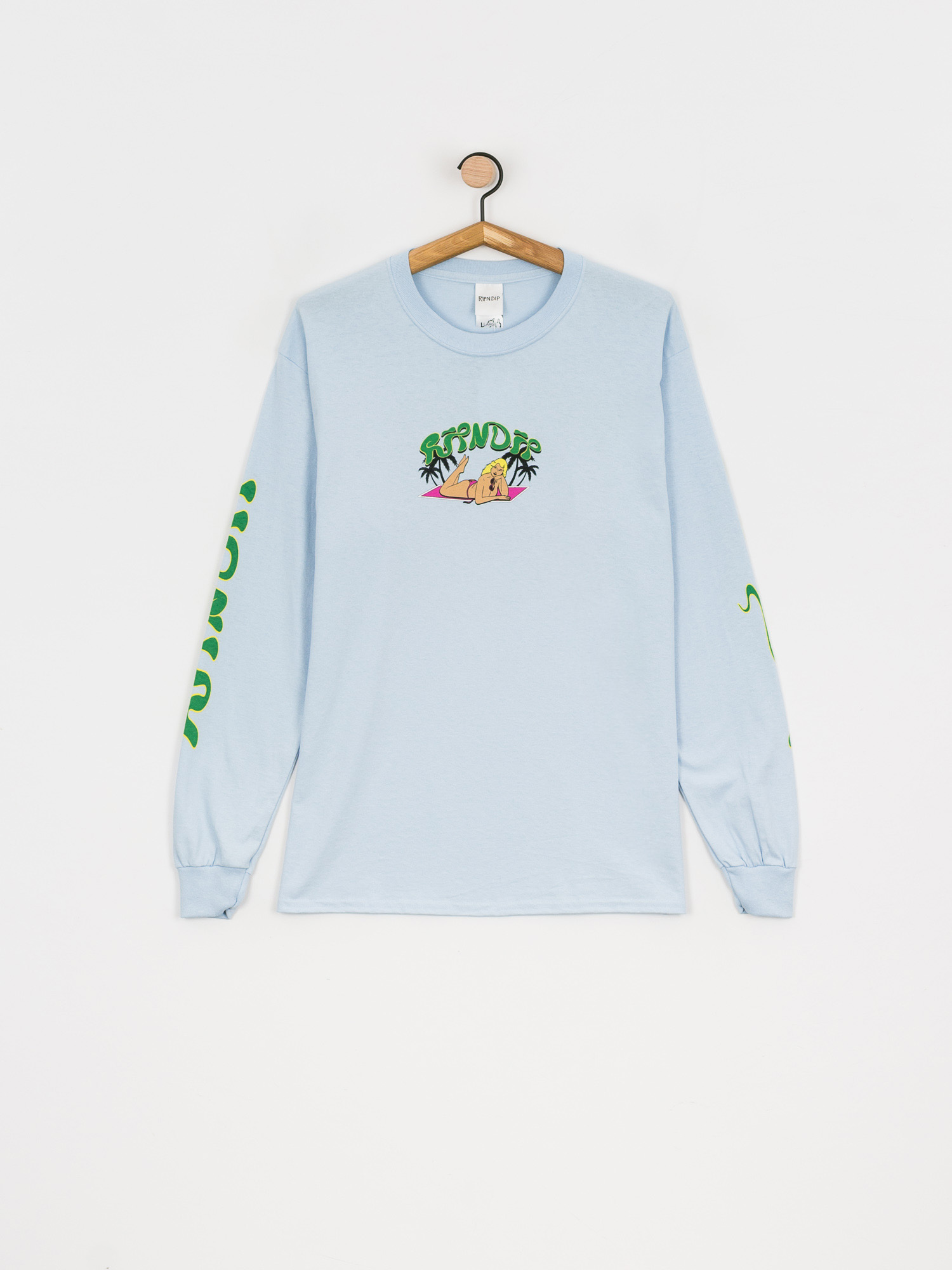 Longsleeve RipNDip Nermirder Beach (mint/cloud wash)