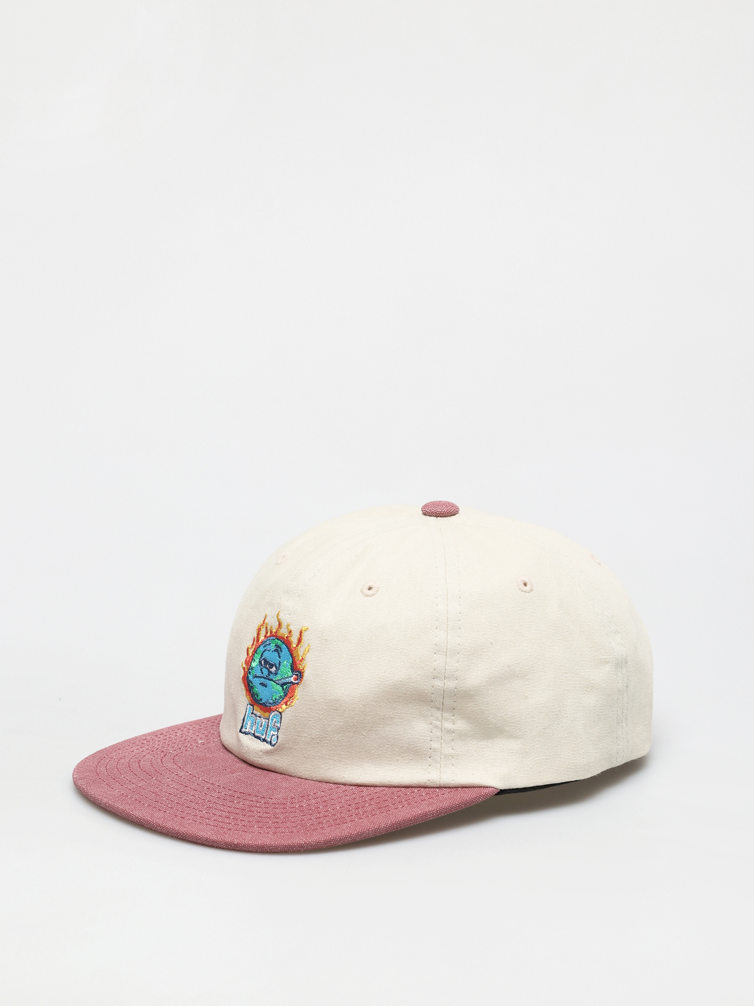 Czapka z daszkiem HUF Global Warming 6 Panel (natural)