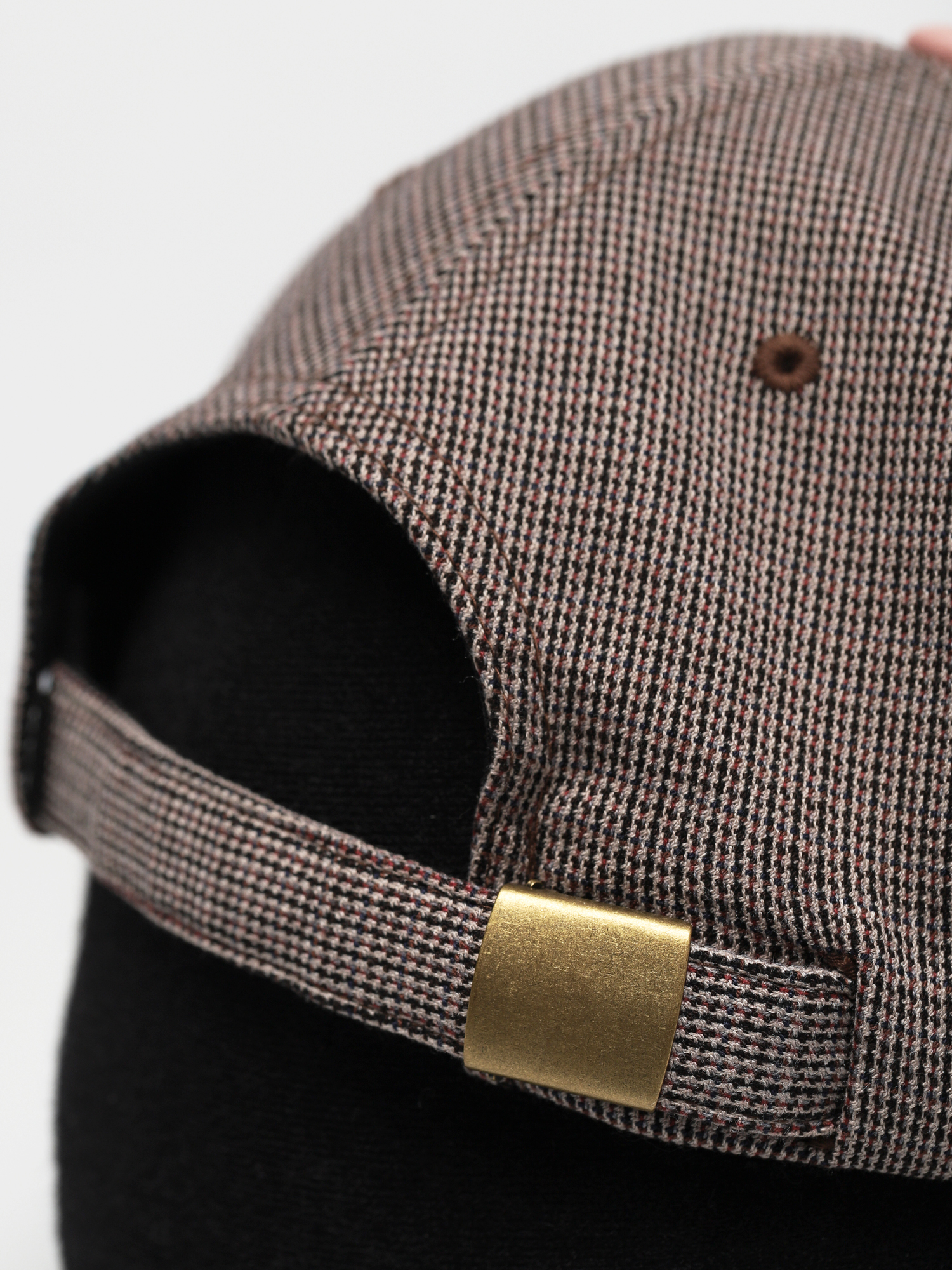 Czapka z daszkiem HUF Micro Houndstooth 6 Panel (dusty rose)