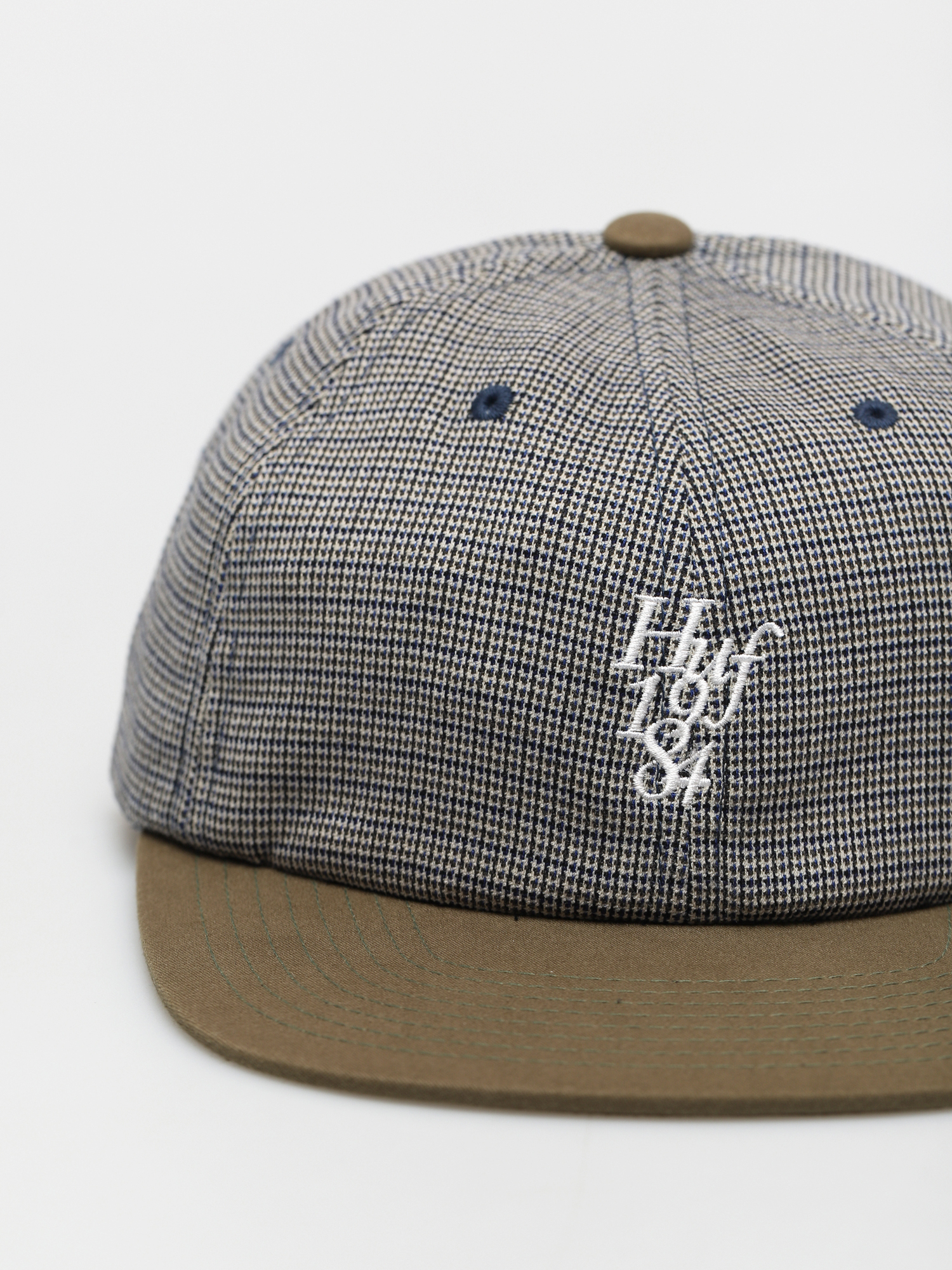 Czapka z daszkiem HUF Micro Houndstooth 6 Panel (green)