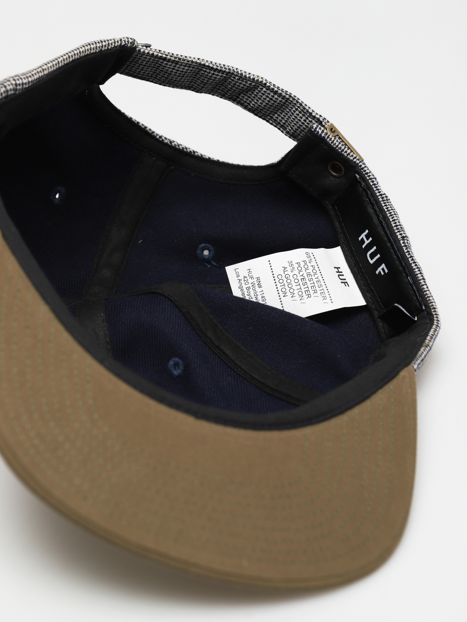 Czapka z daszkiem HUF Micro Houndstooth 6 Panel (green)