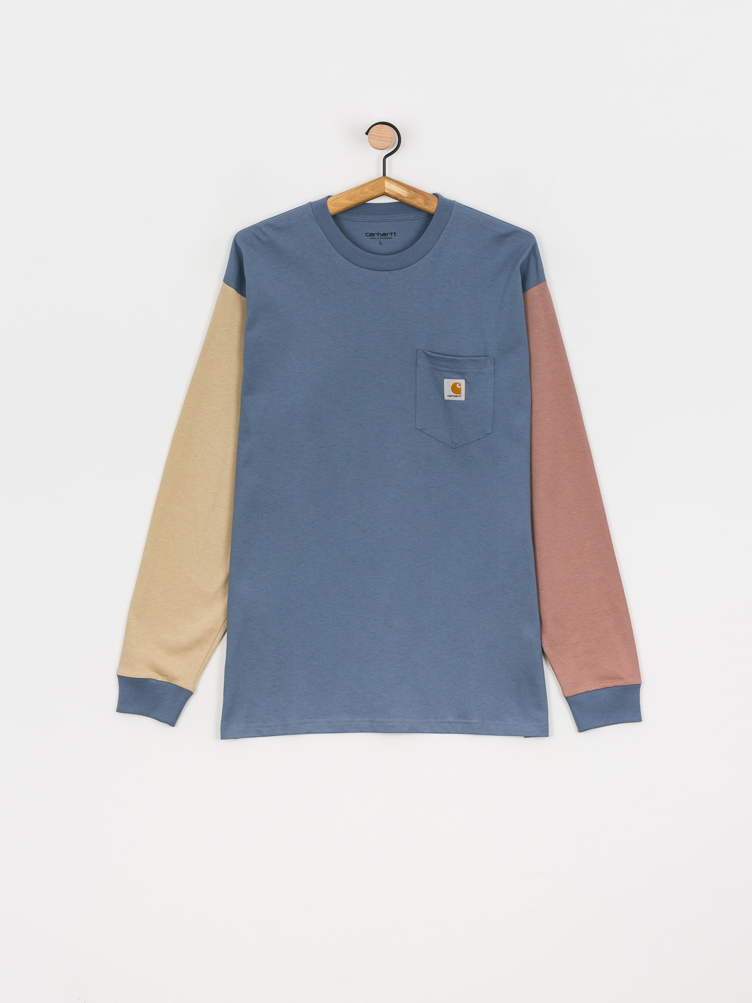 Longsleeve Carhartt WIP Triple Pocket (icesheet/wall/earthy pink)