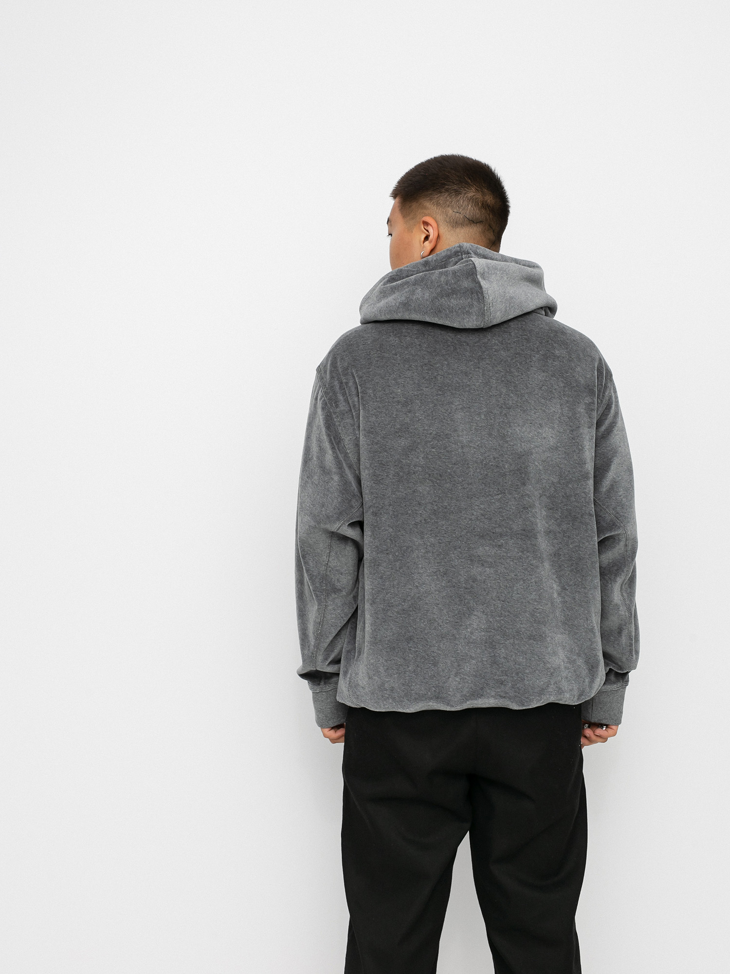 Bluza z kapturem Carhartt WIP United Script HD (dark grey heather)
