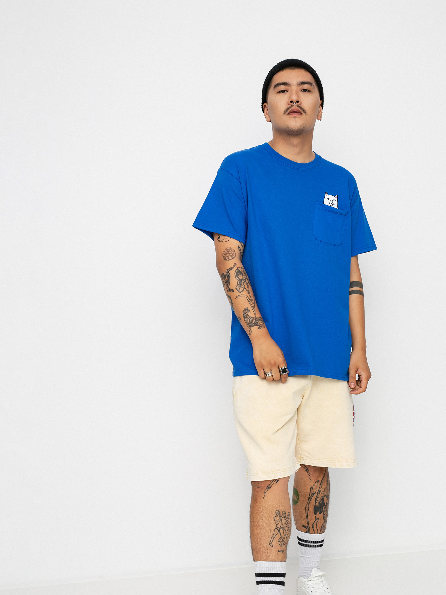 T-shirt RipNDip Lord Nermal Pocket (royal)