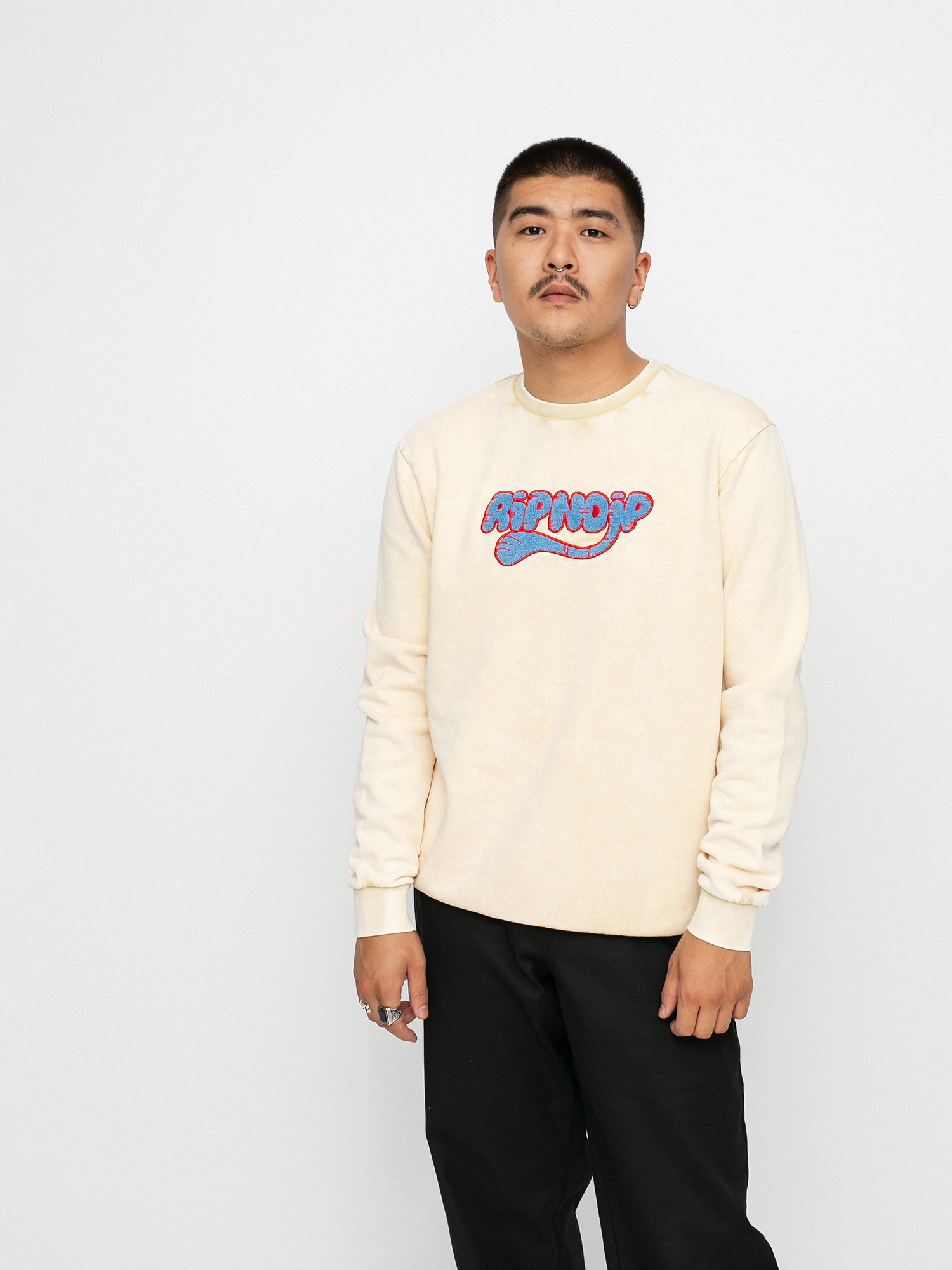 Bluza RipNDip Ripntail Crew (tan mineral wash)