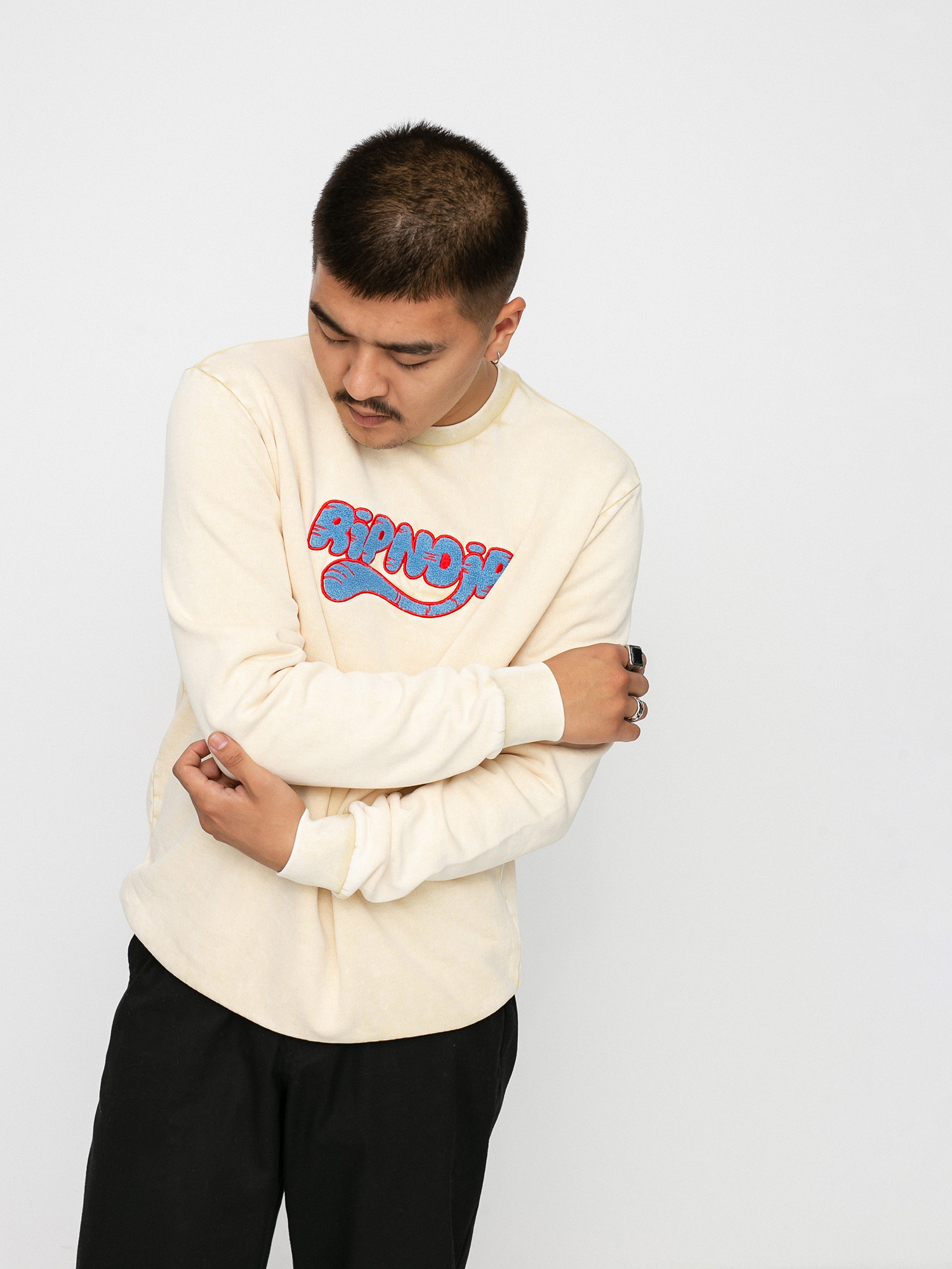 Bluza RipNDip Ripntail Crew (tan mineral wash)
