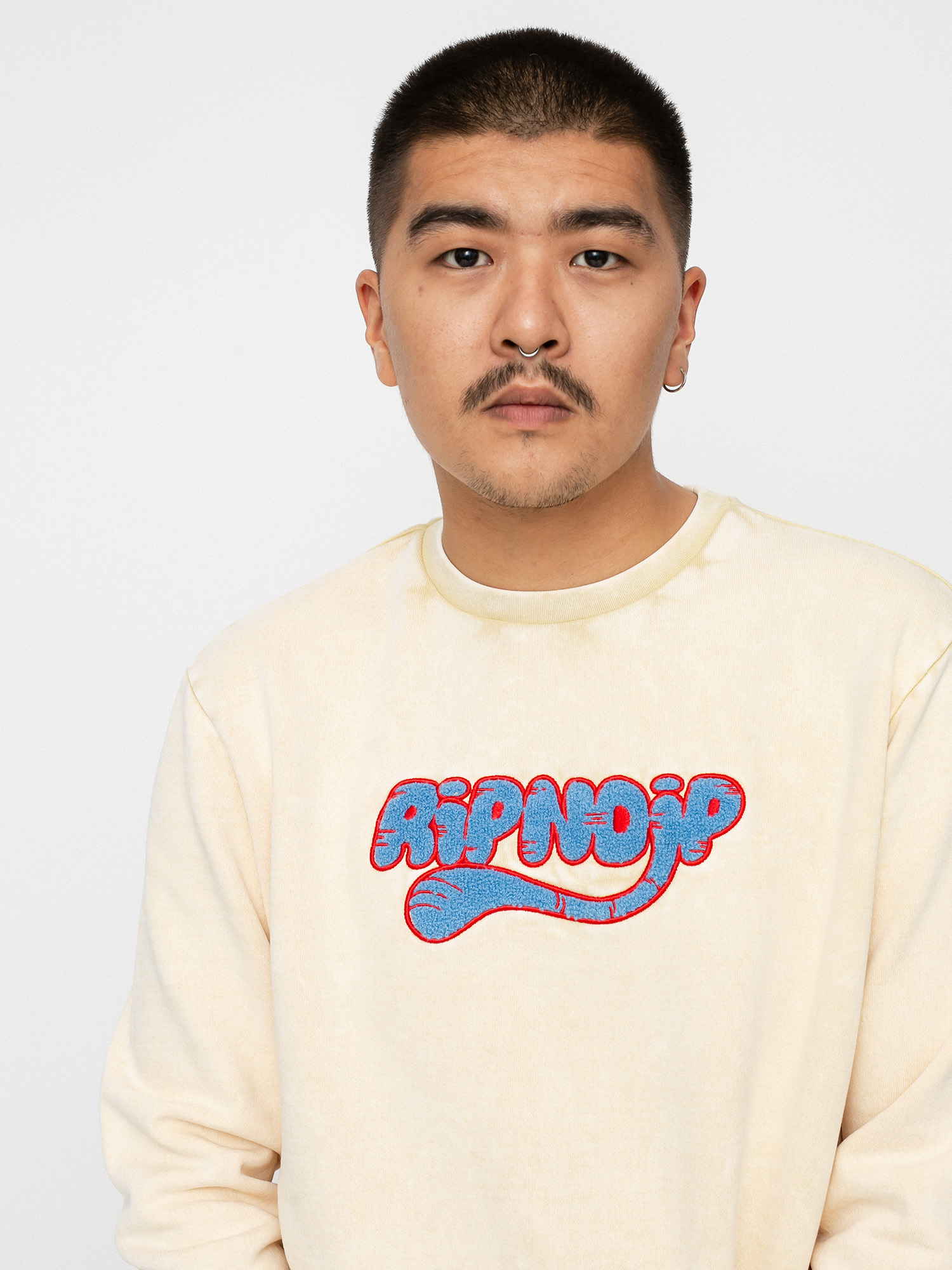 Bluza RipNDip Ripntail Crew (tan mineral wash)