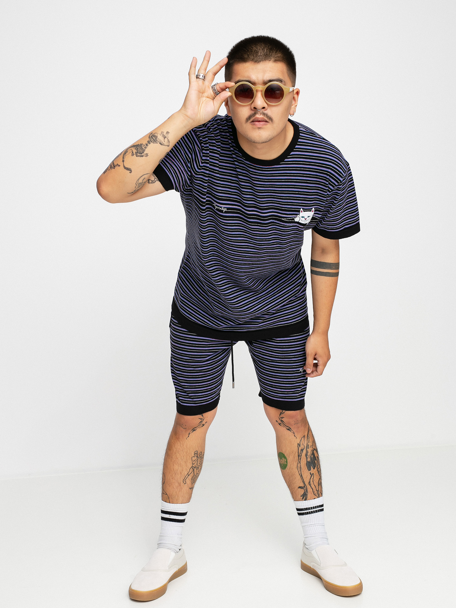 T-shirt RipNDip Peeking Nerm Jacquard Knitted (multi)