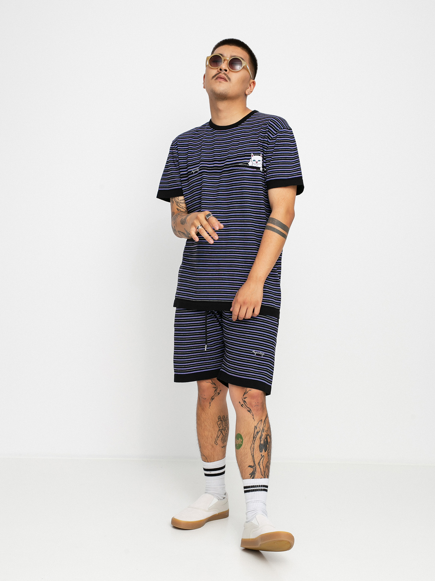 T-shirt RipNDip Peeking Nerm Jacquard Knitted (multi)