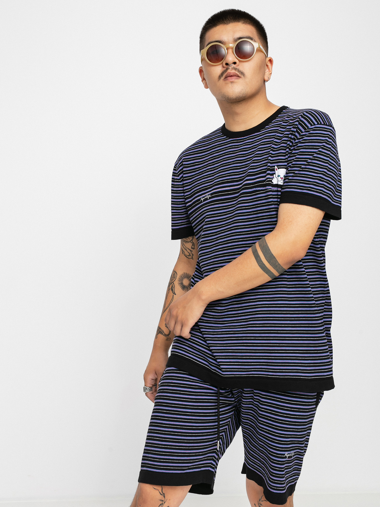 T-shirt RipNDip Peeking Nerm Jacquard Knitted (multi)