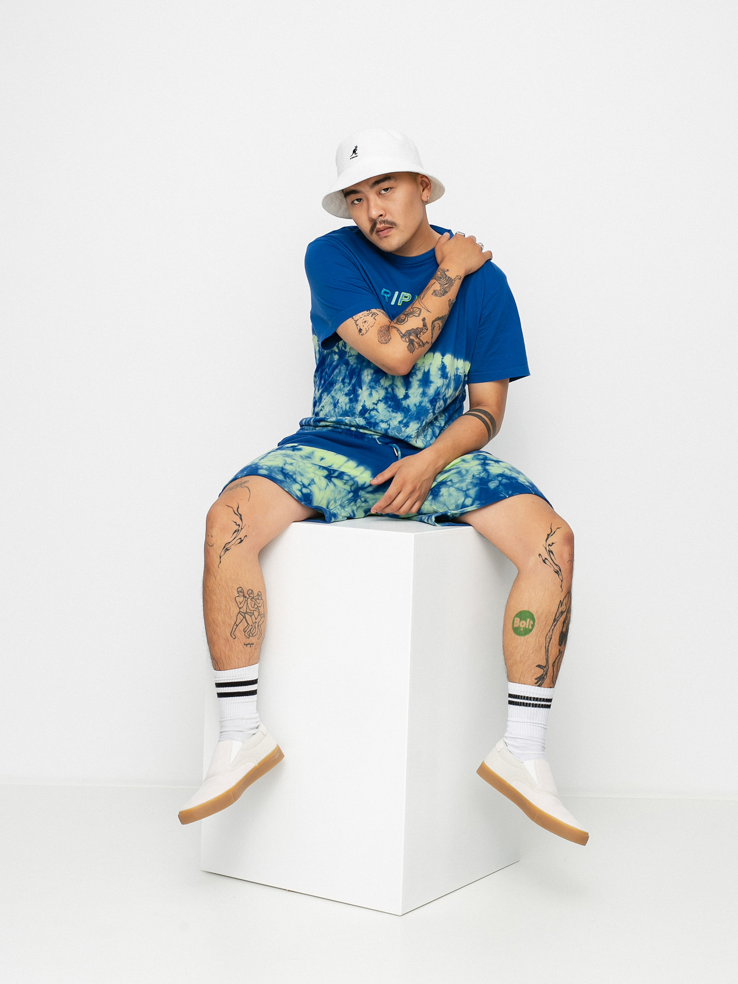 T-shirt RipNDip Prisma Embroidered (navy/green)
