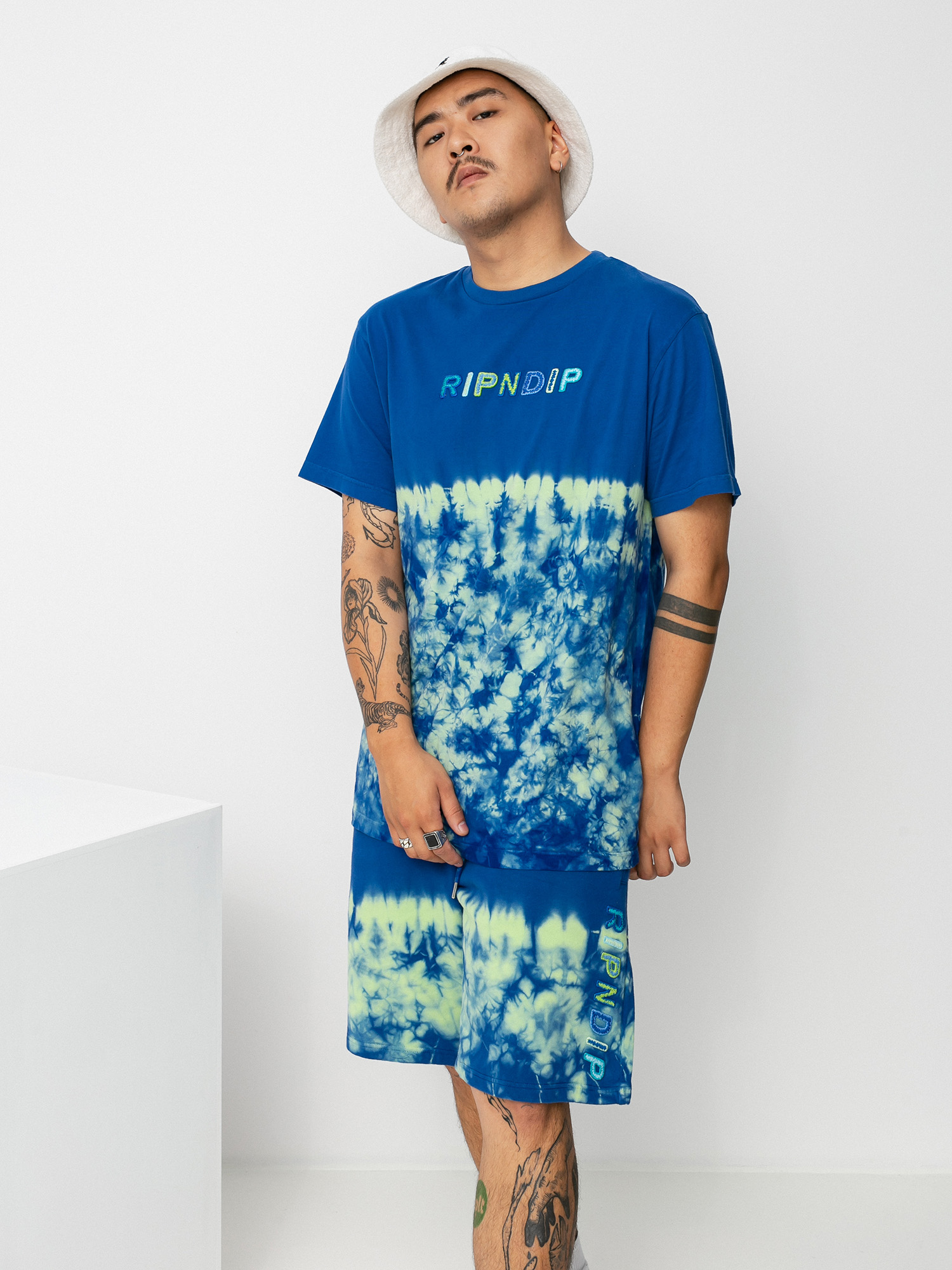 T-shirt RipNDip Prisma Embroidered (navy/green)