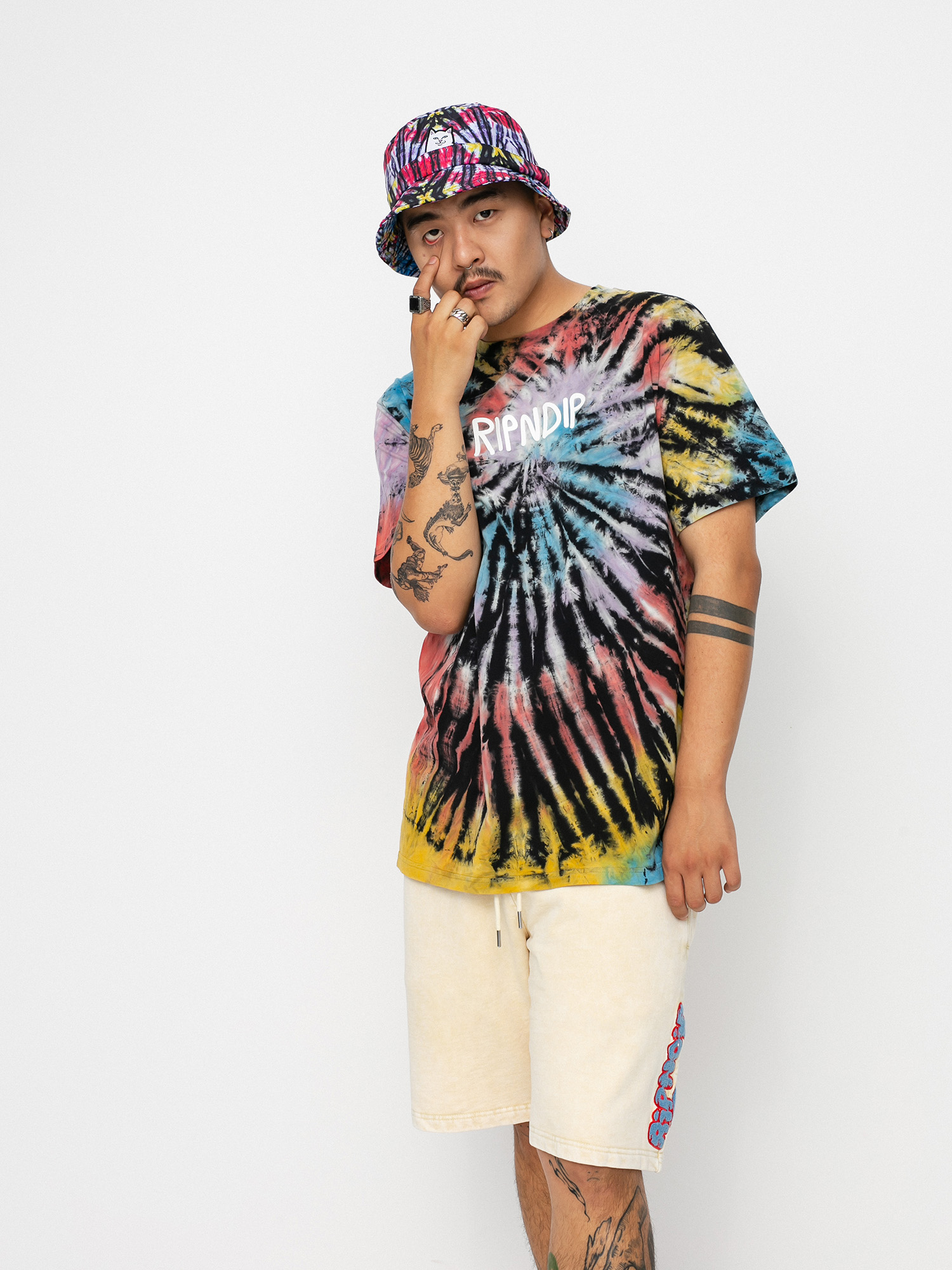 T-shirt RipNDip Rubber Logo (multi dye)