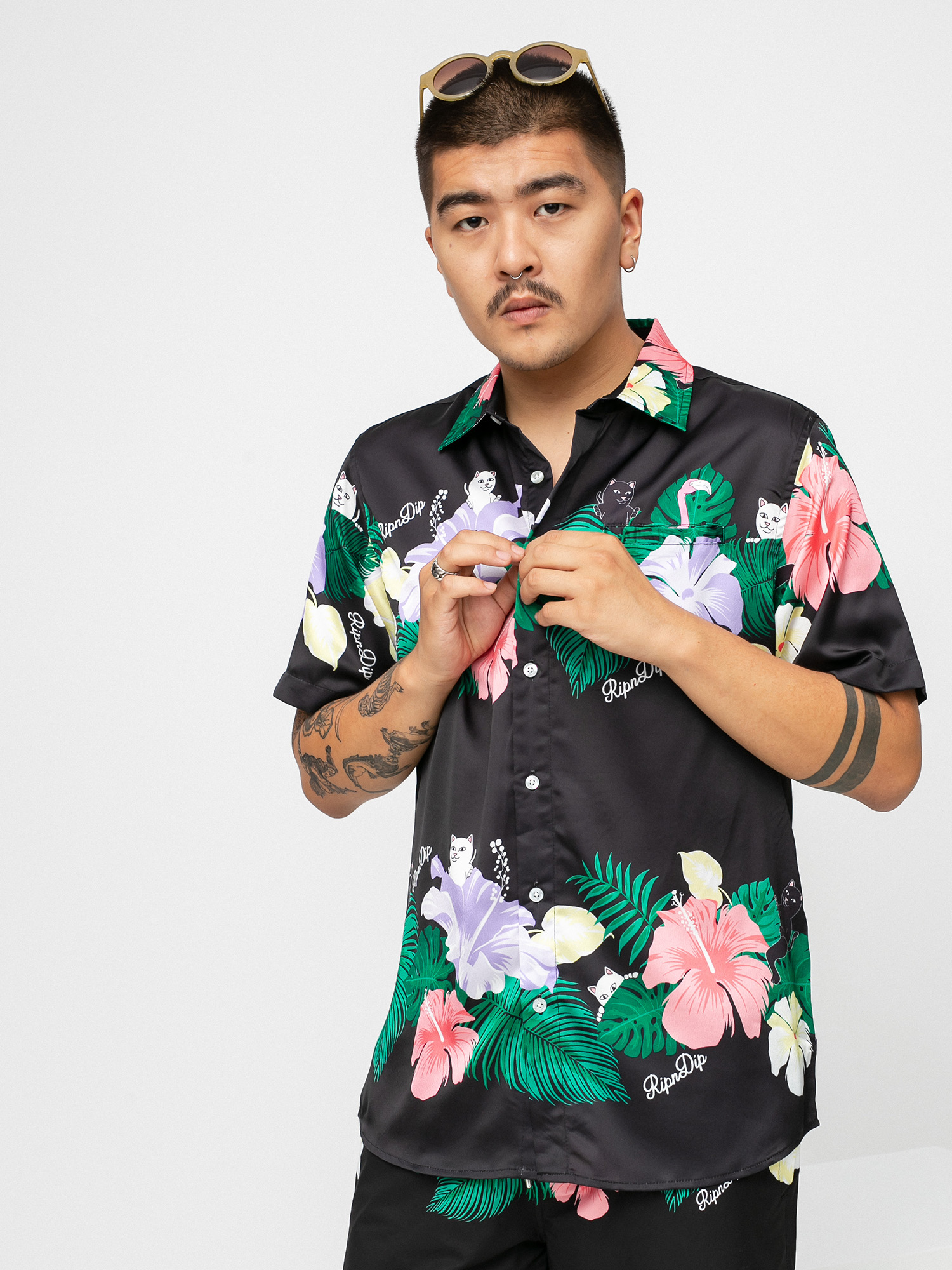 Koszula RipNDip Pablo Buttun Up (black)