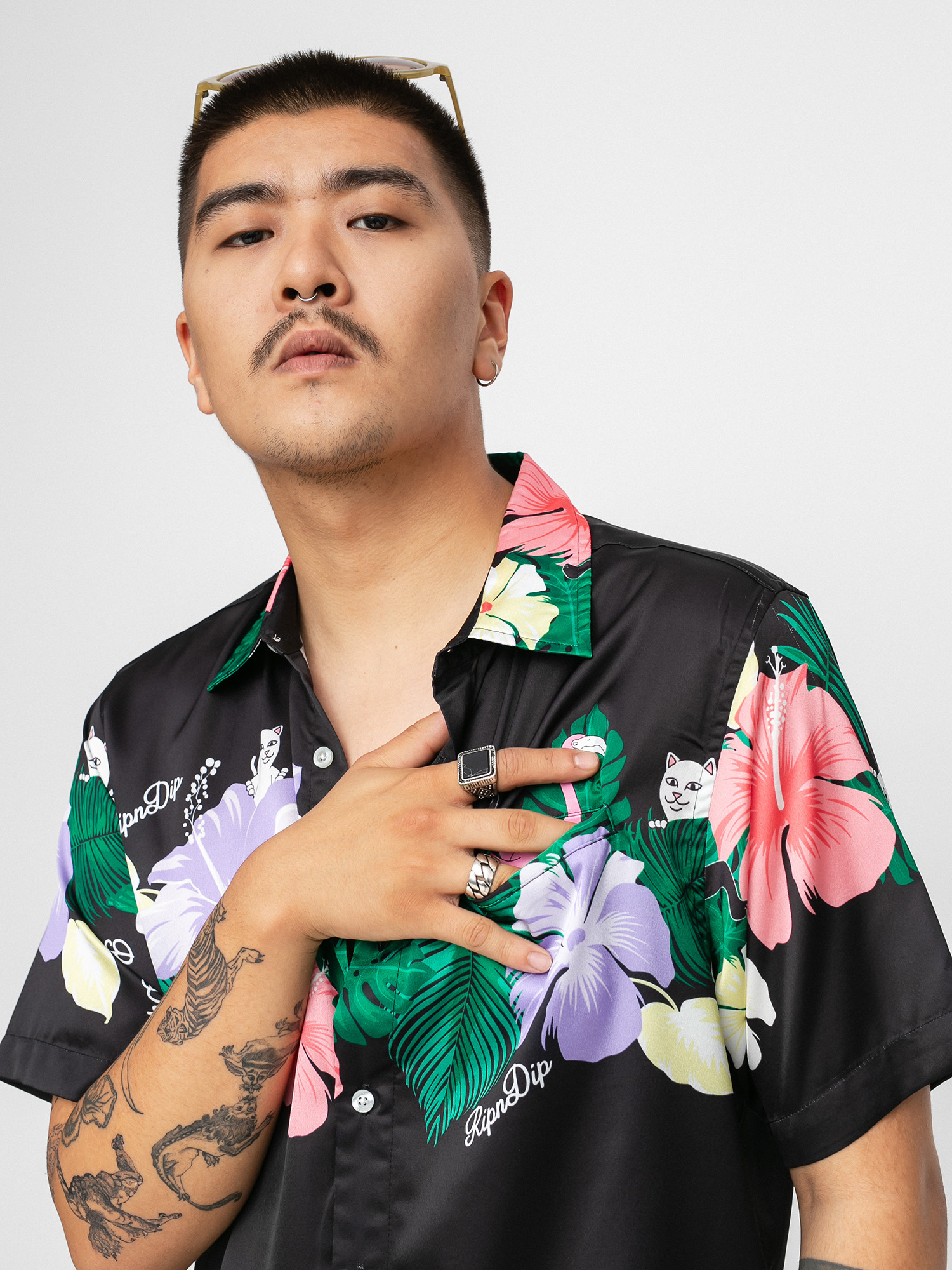 Koszula RipNDip Pablo Buttun Up (black)