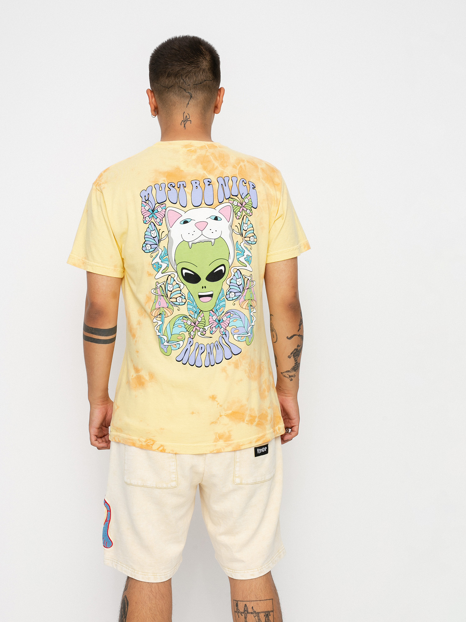 T-shirt RipNDip Think Factory (gold/orange cloud wash)