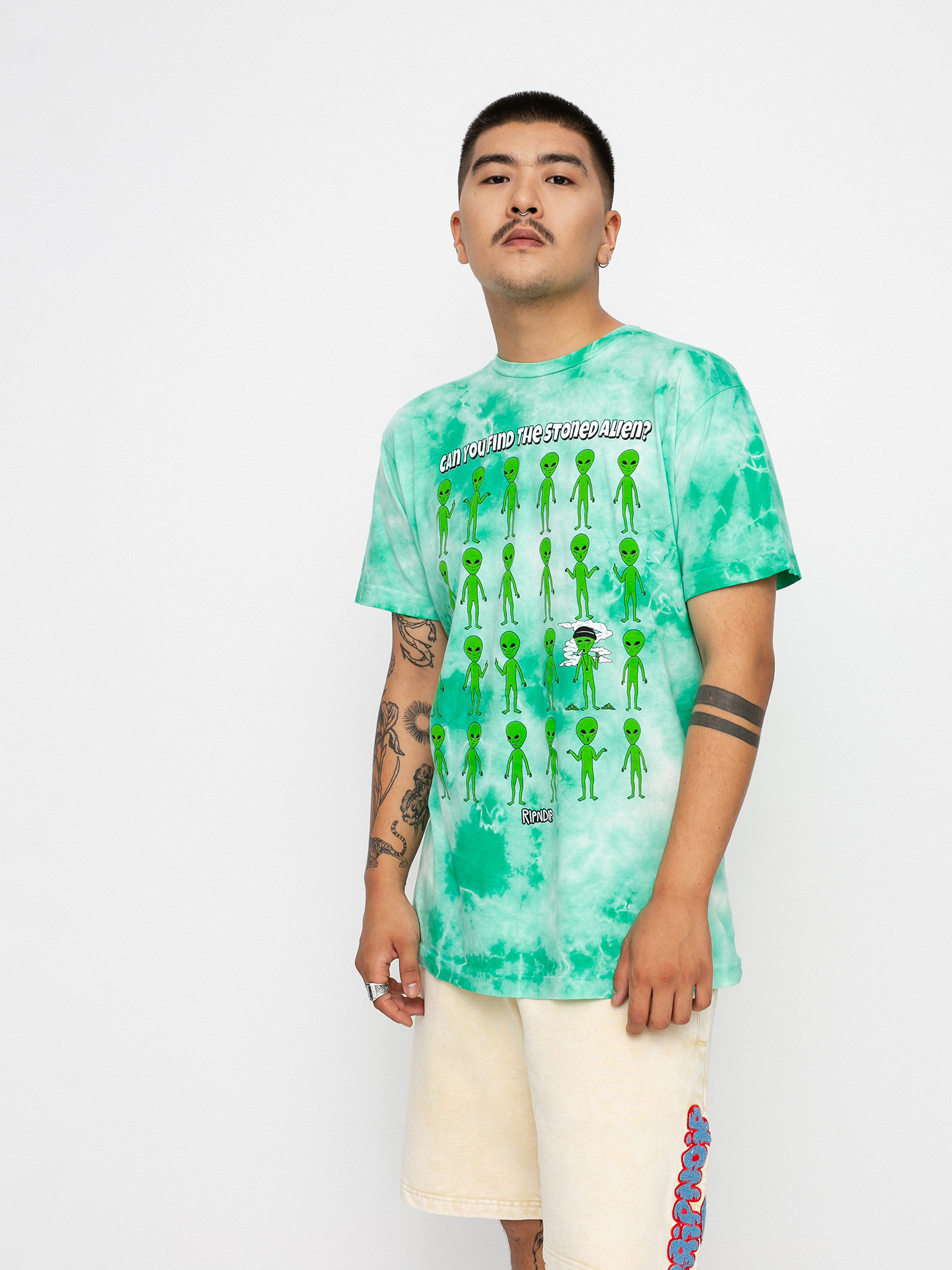 T-shirt RipNDip Stoned Again (green acid wash)