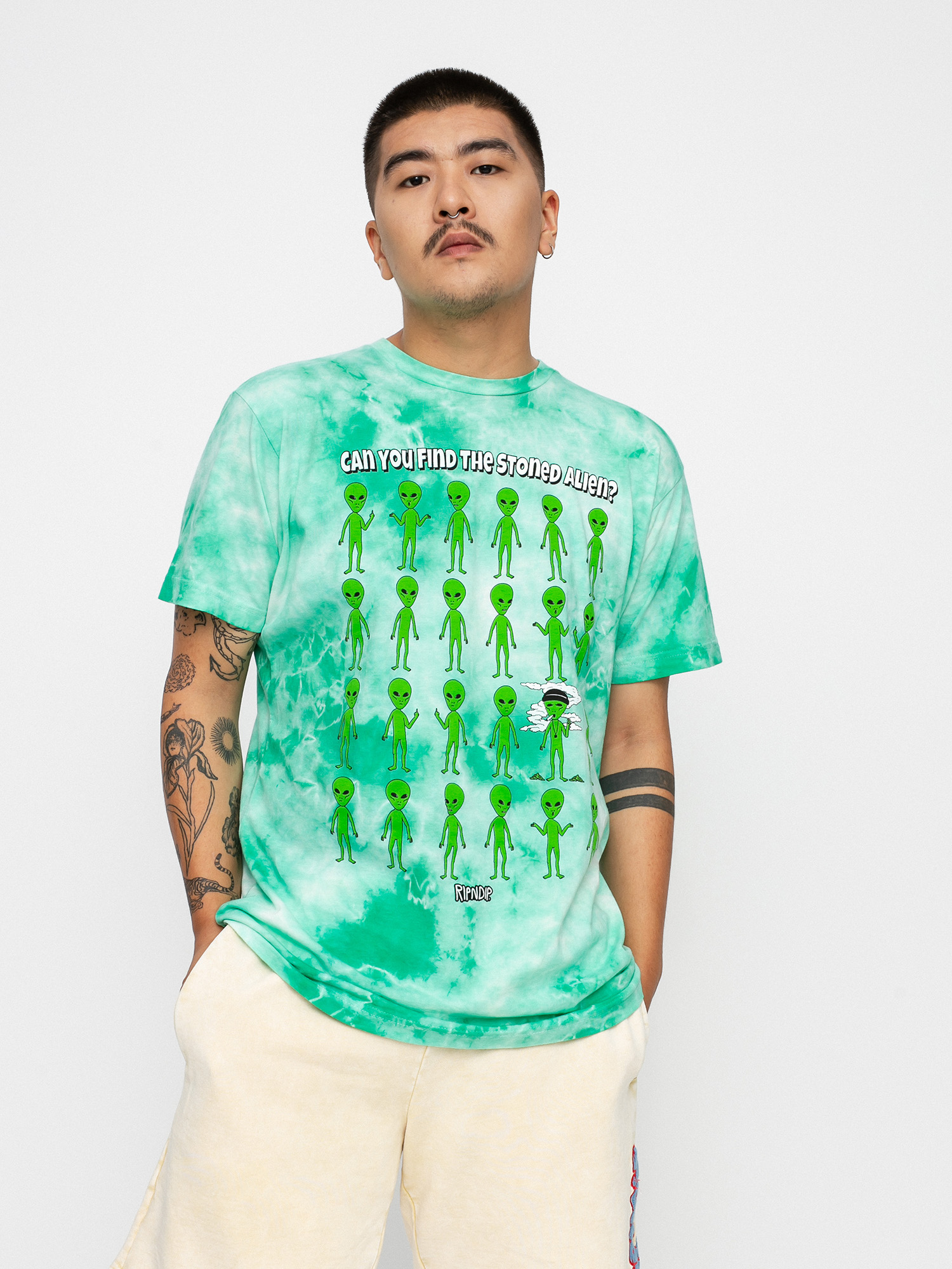 T-shirt RipNDip Stoned Again (green acid wash)