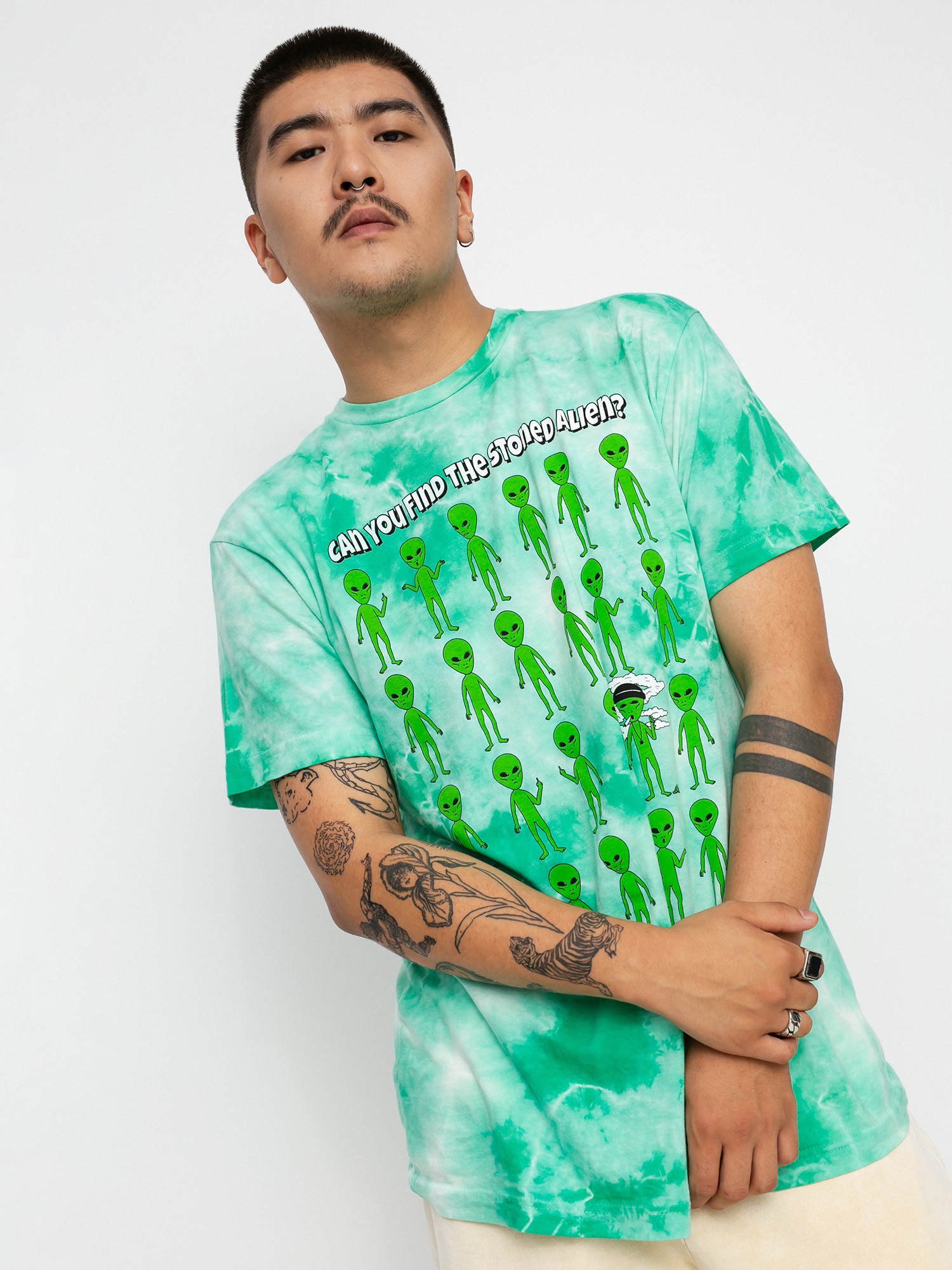 T-shirt RipNDip Stoned Again (green acid wash)