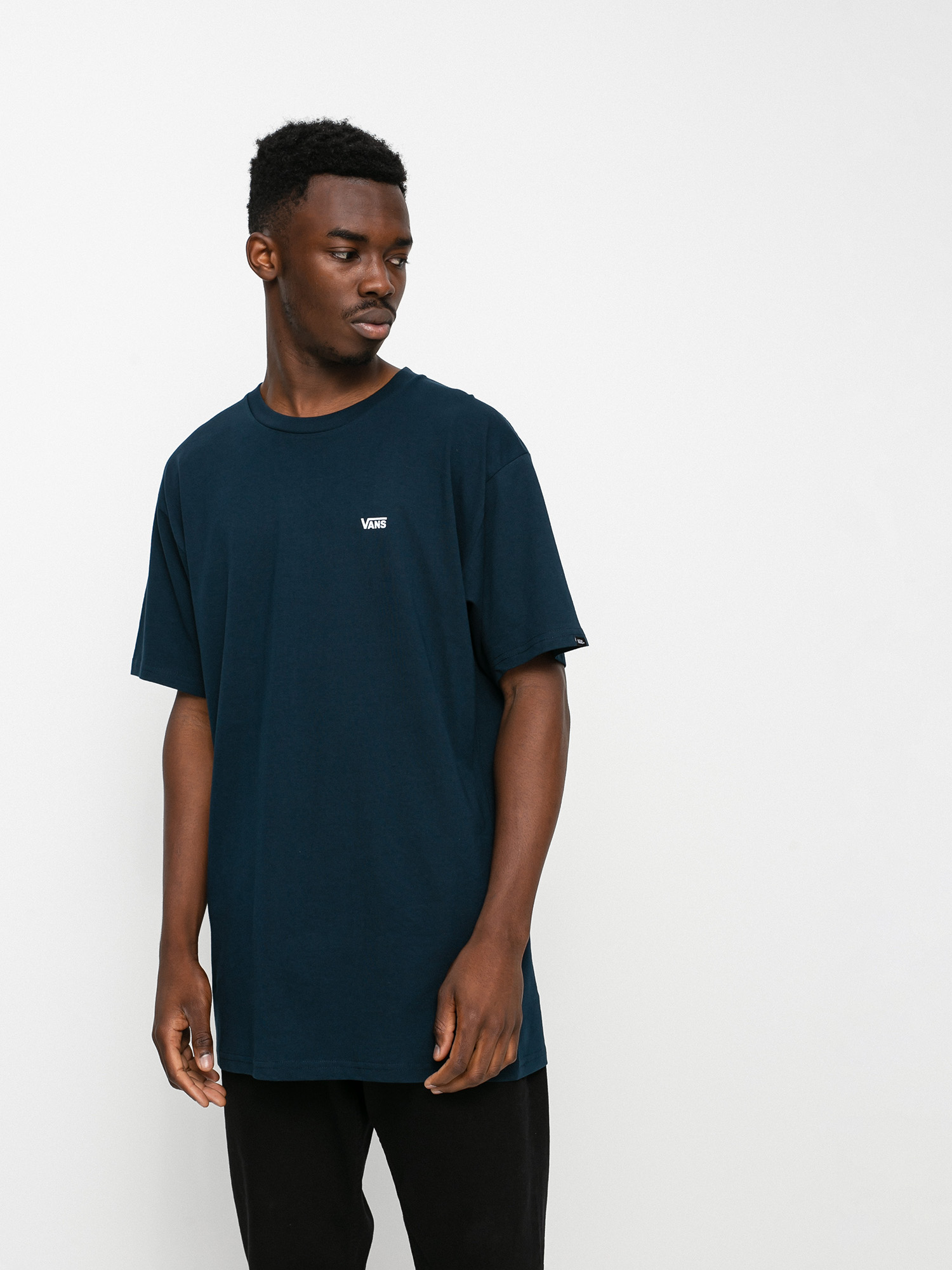 T-shirt Vans Left Chest Logo (navy/white)