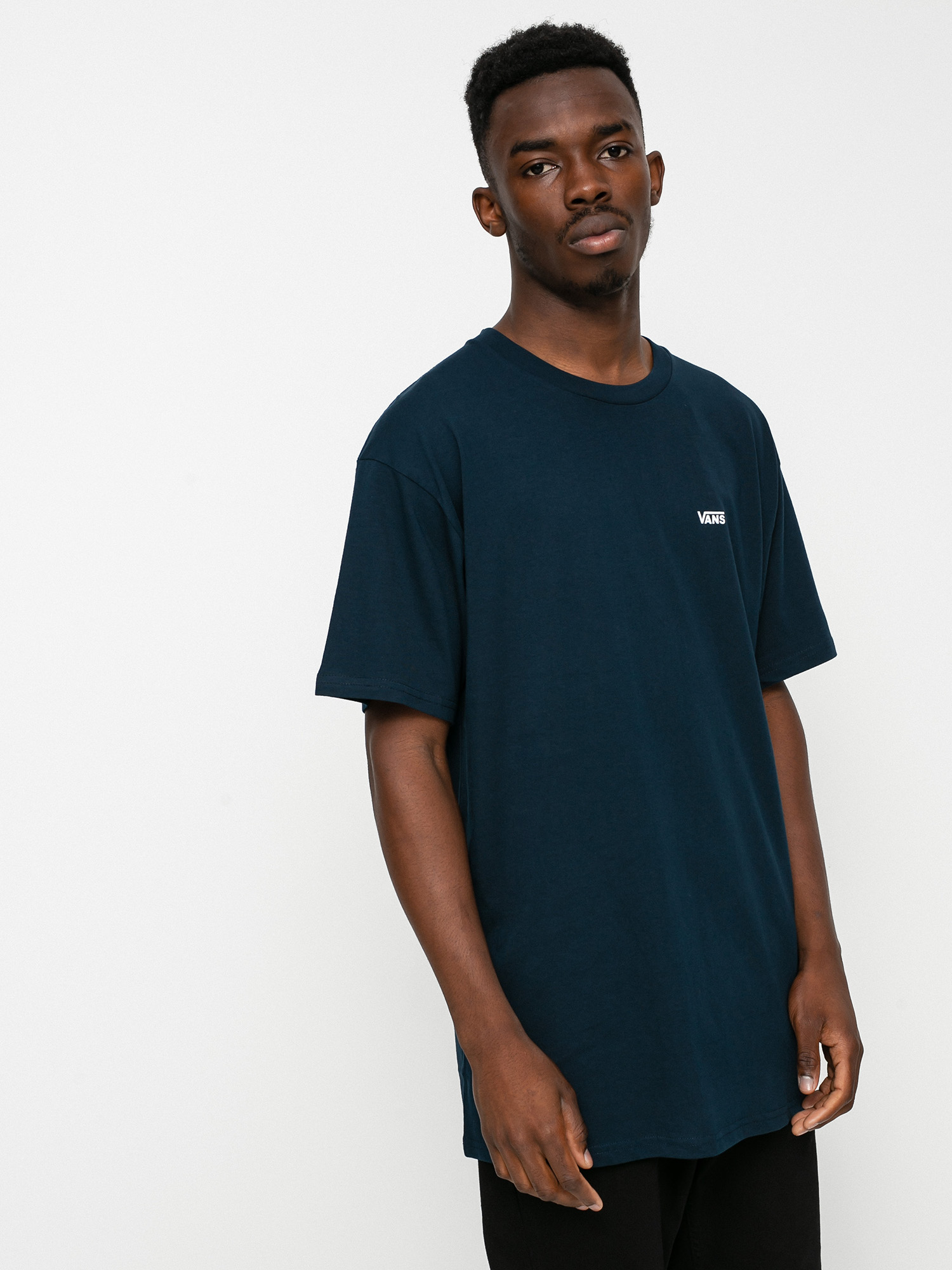 T-shirt Vans Left Chest Logo (navy/white)