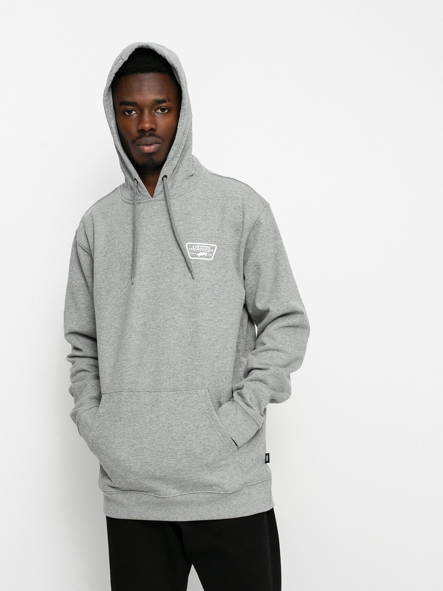 Bluza z kapturem Vans Full Patched HD (cement heather)