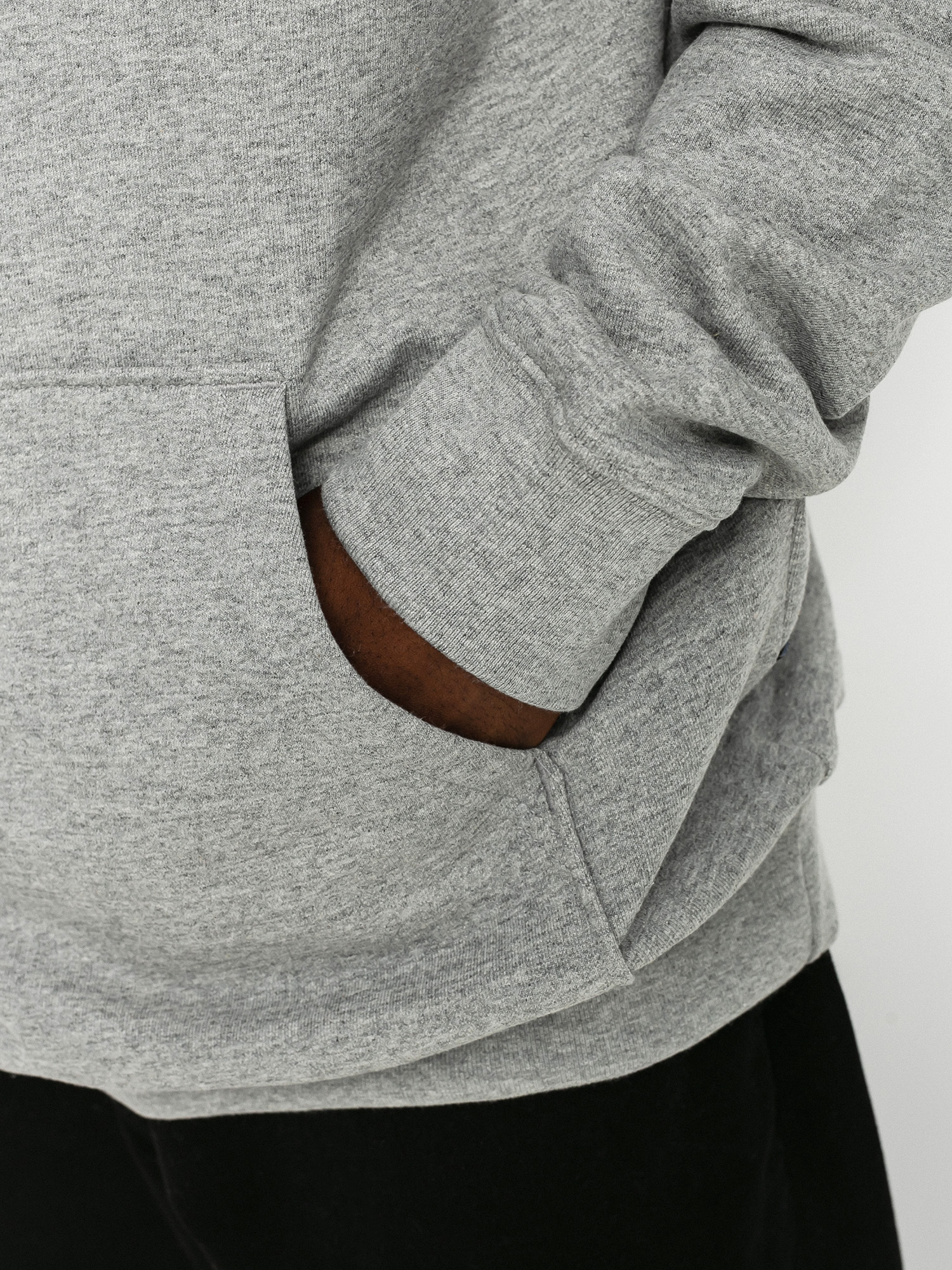 Bluza z kapturem Vans Classic HD (cement heather/black)