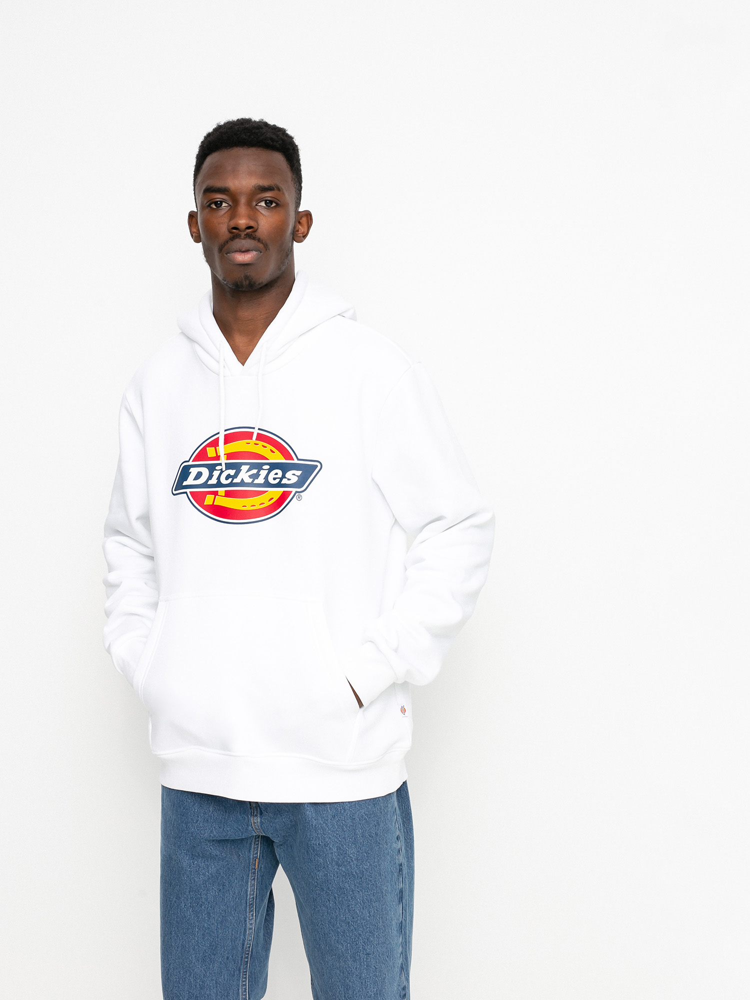 Bluza z kapturem Dickies Icon Logo HD (white)