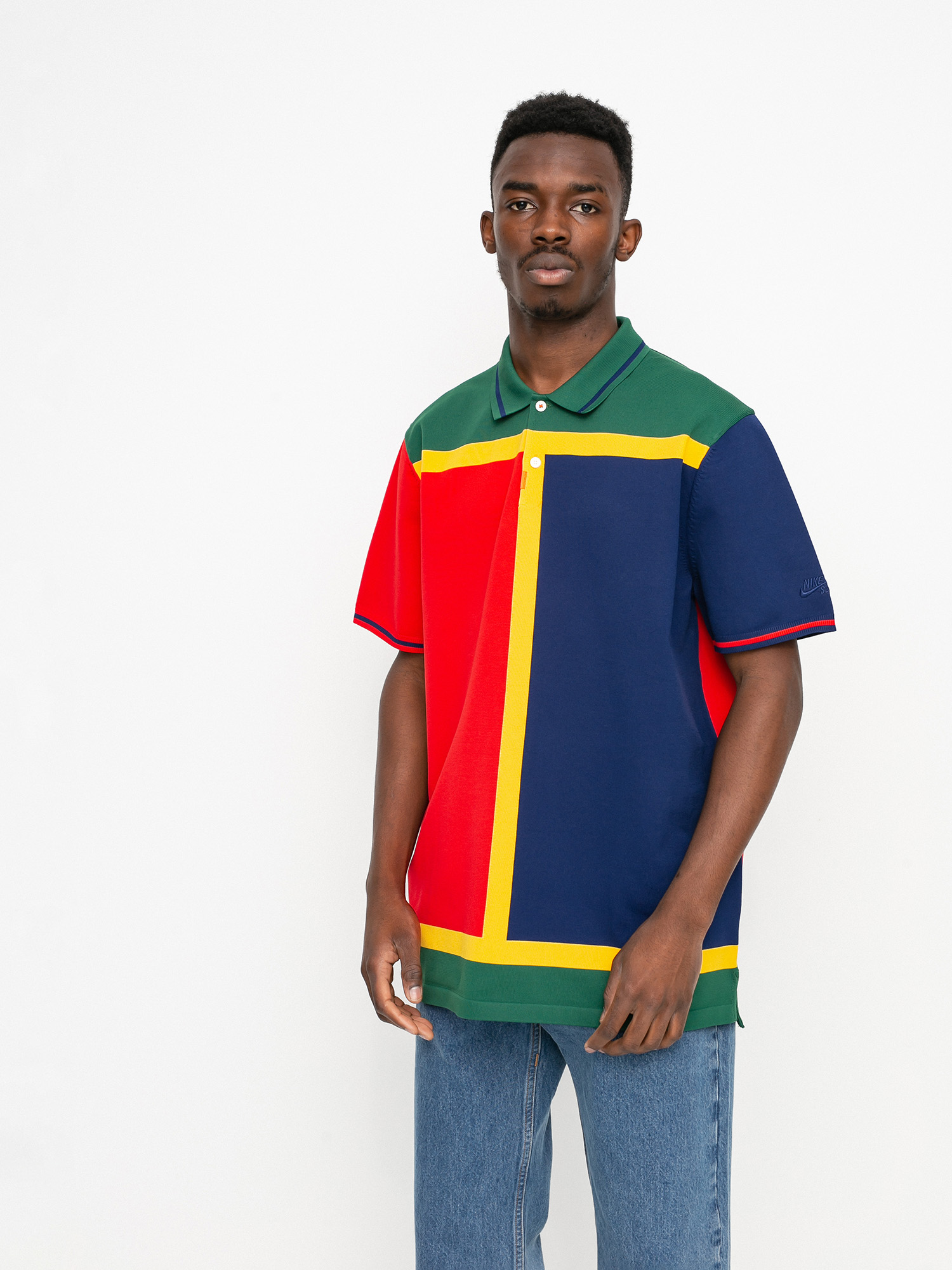 Polo Nike SB SB Court (binary blue/university red/binary blue)