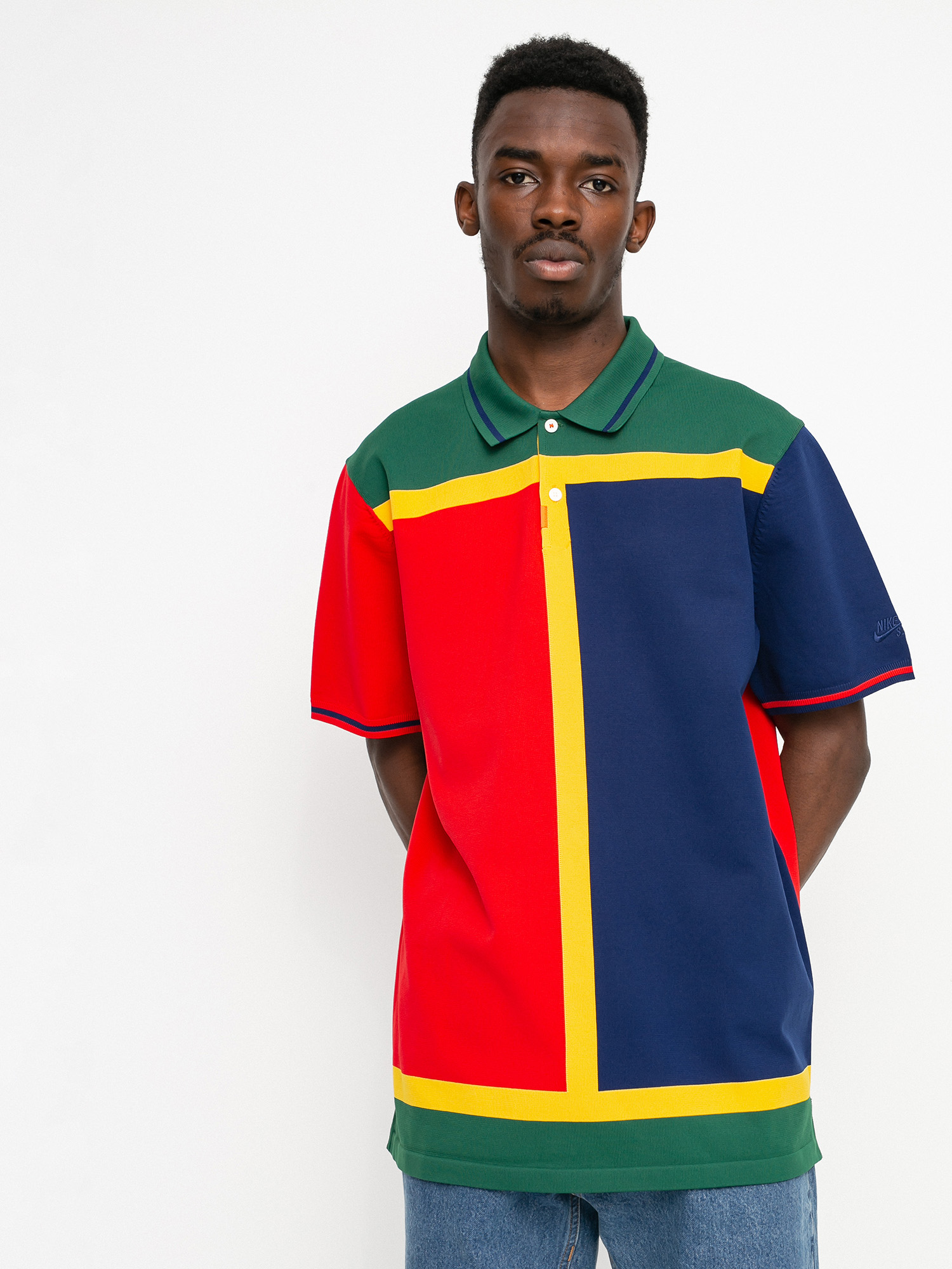 Polo Nike SB SB Court (binary blue/university red/binary blue)