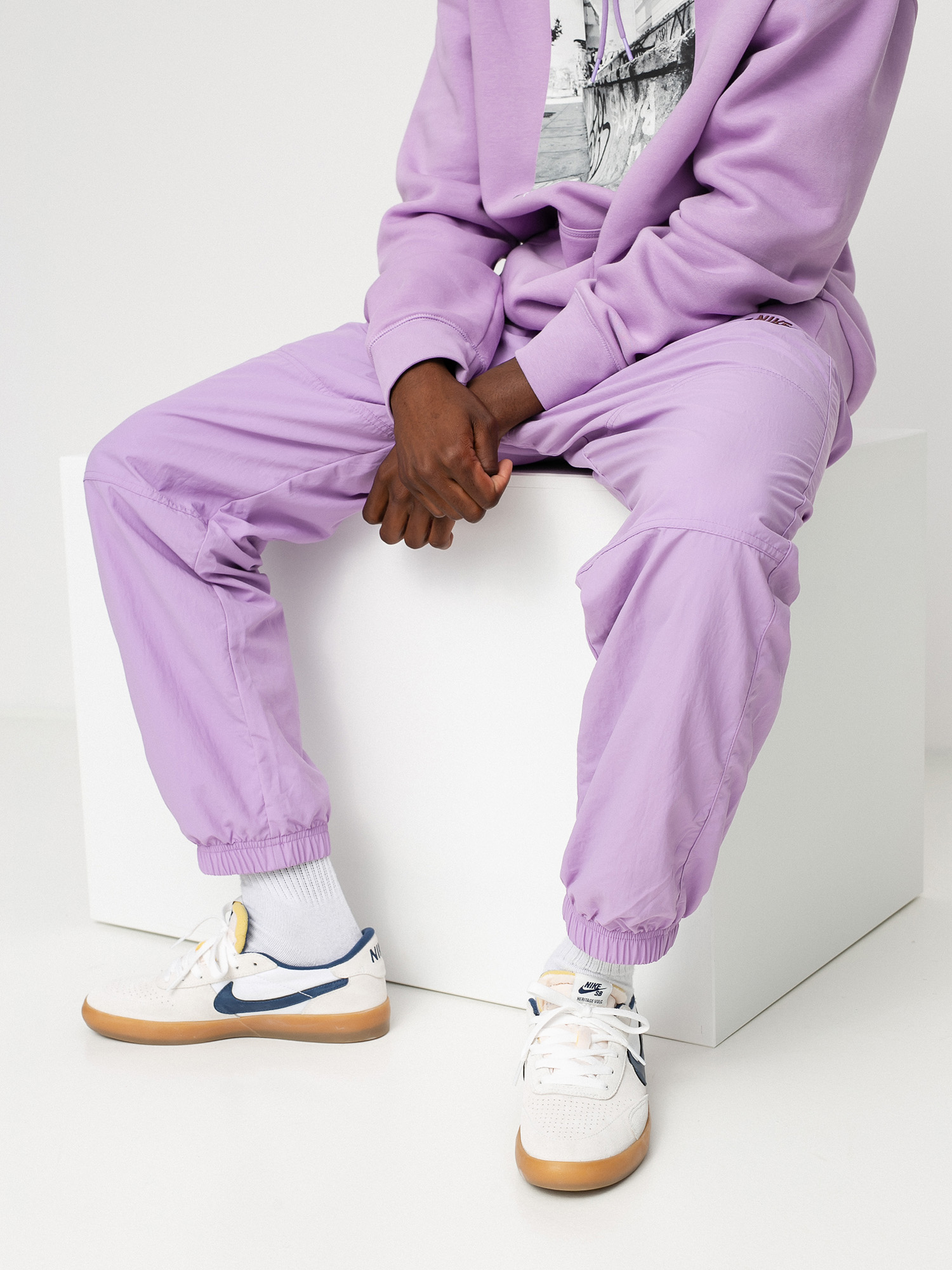 Spodnie Nike SB Track (violet star/dark wine)
