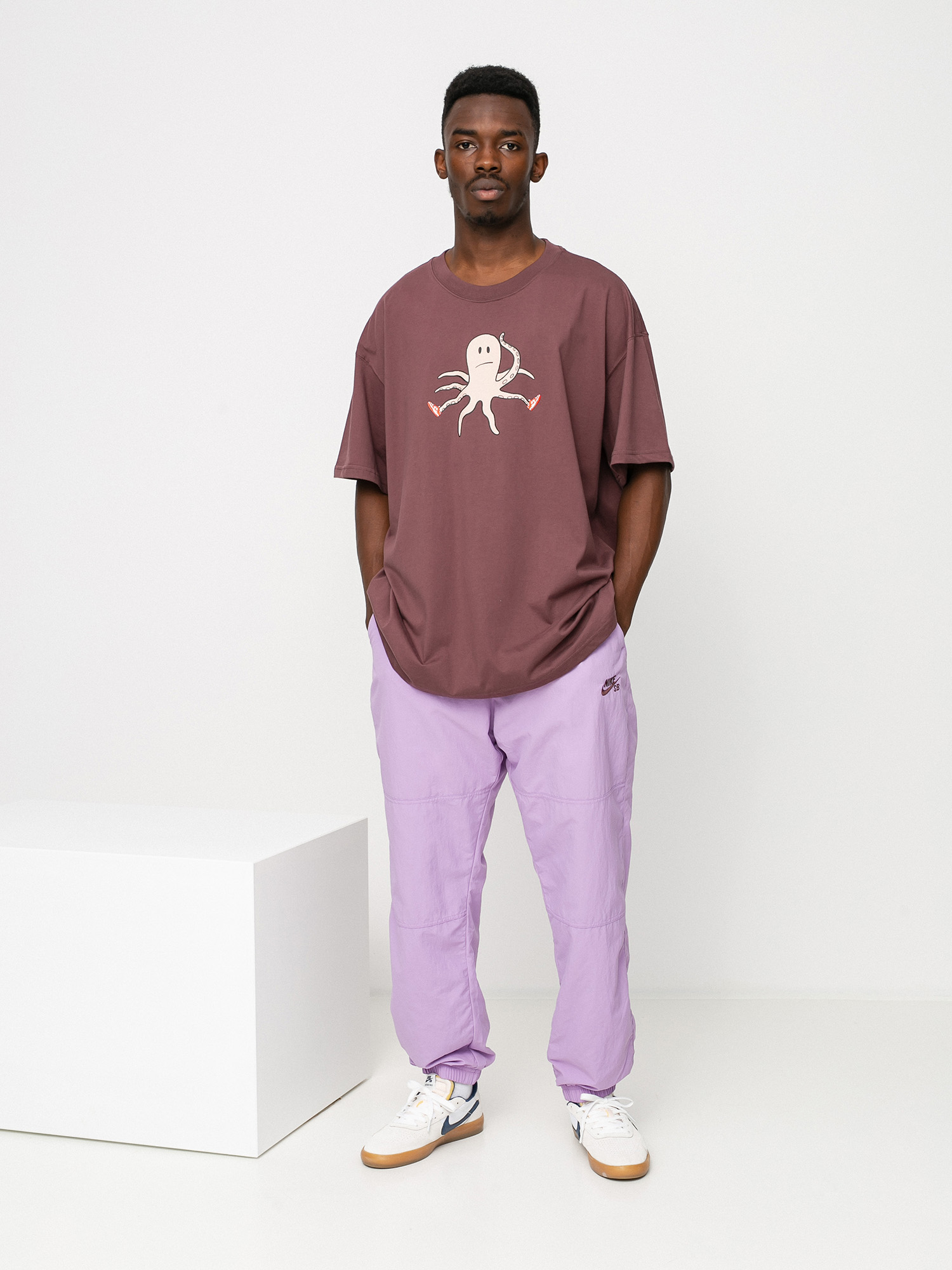 T-shirt Nike SB Scott (dark wine)
