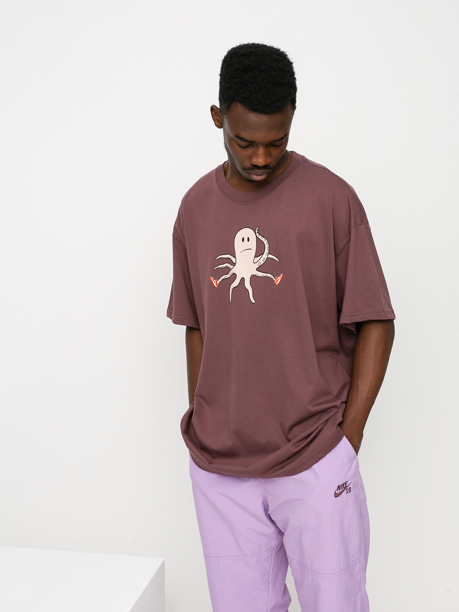T-shirt Nike SB Scott (dark wine)
