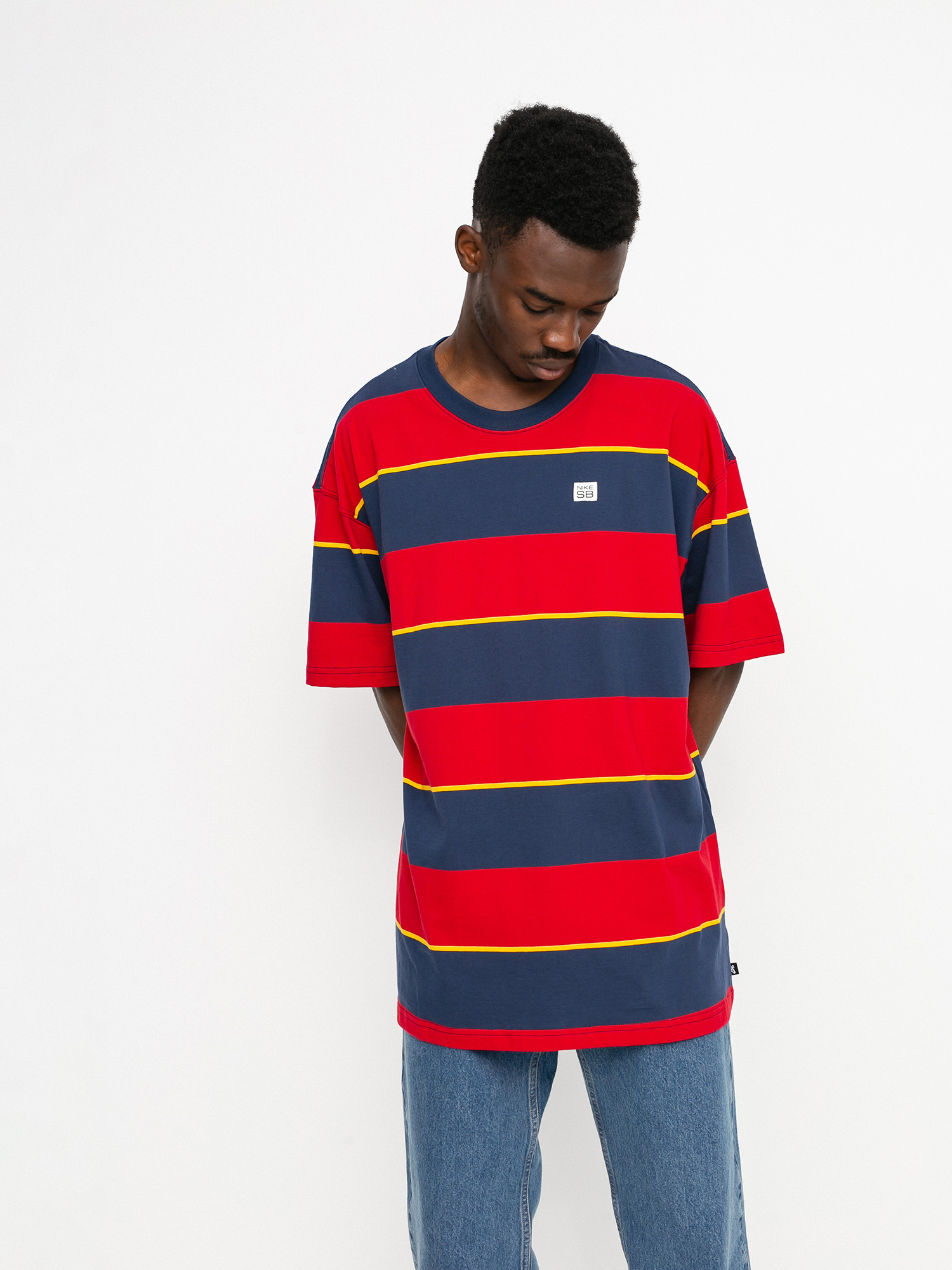 T-shirt Nike SB Yd Stripe (midnight navy)