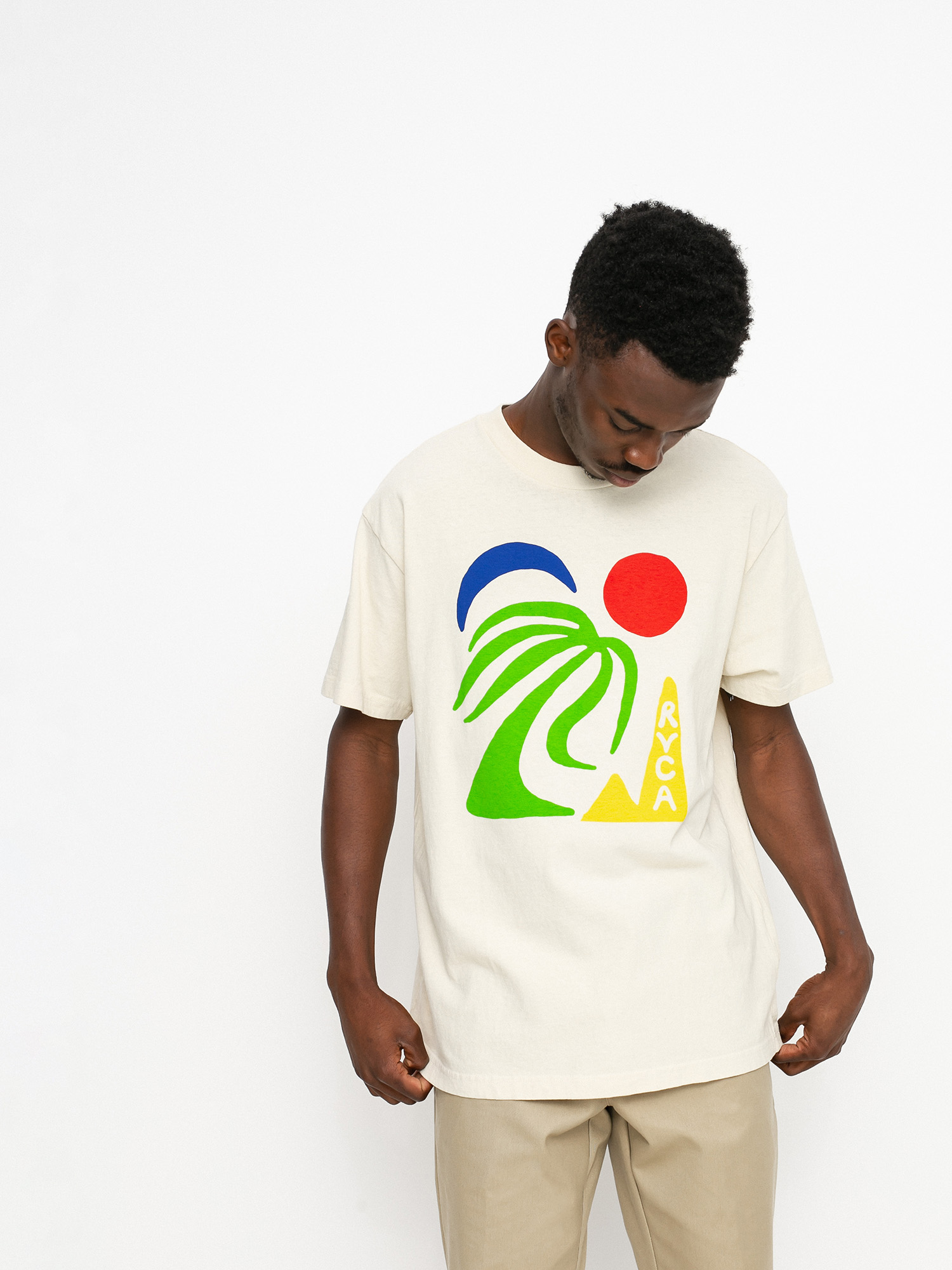 T-shirt RVCA Oasis (silver bleach)