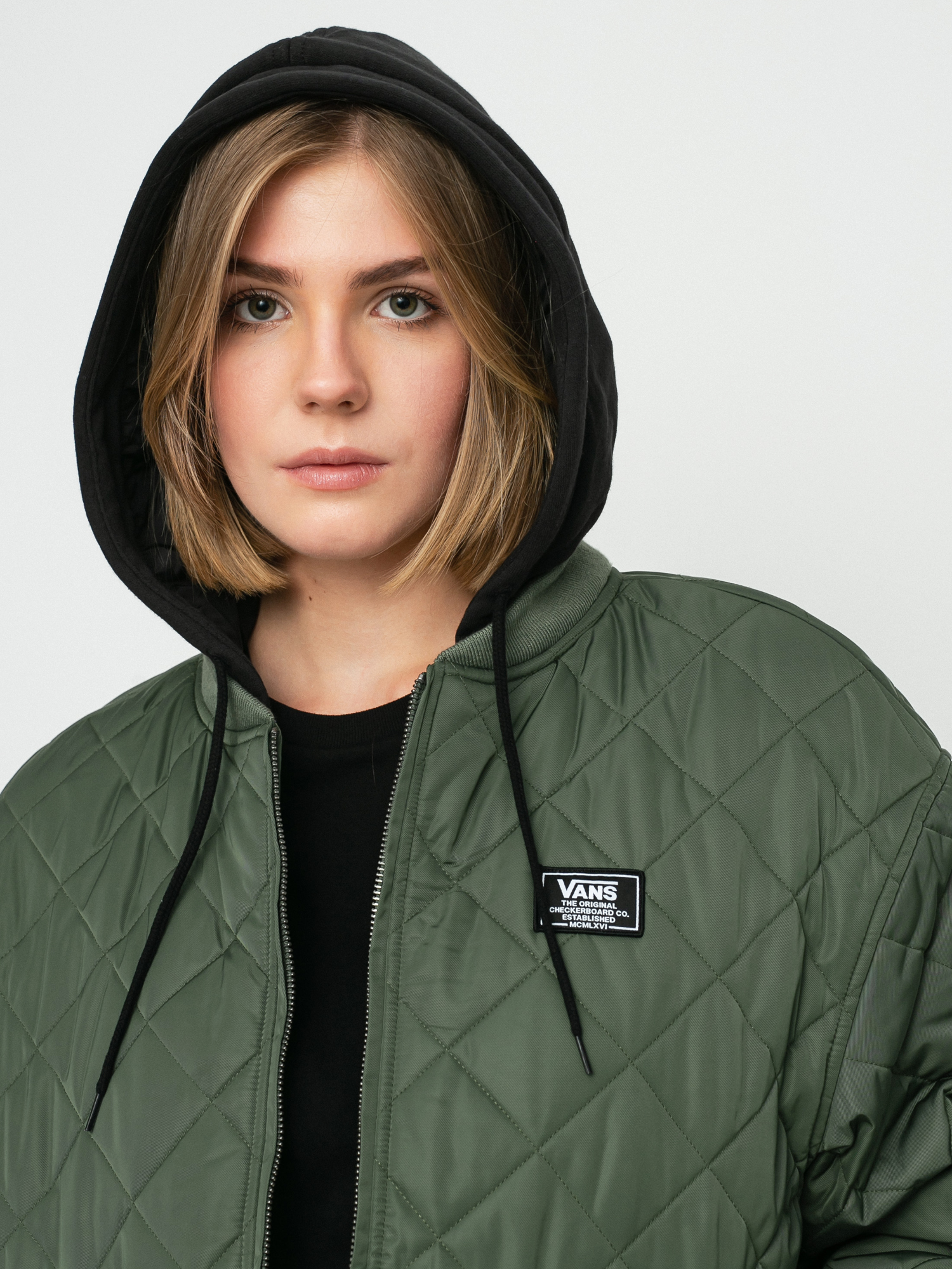 Kurtka Vans Boom Boom 66 Hood Bomber Wmn (thyme)