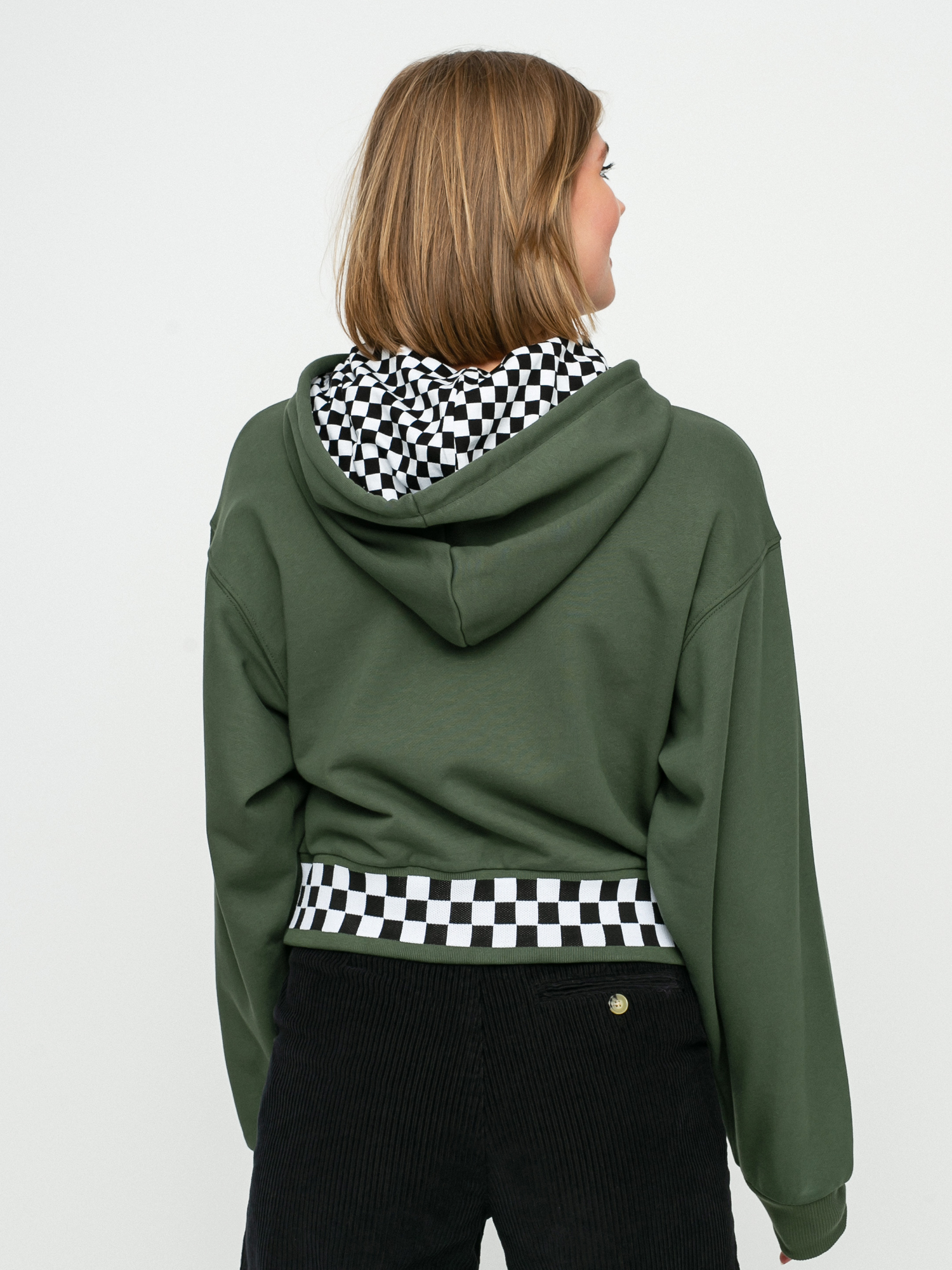 Bluza z kapturem Vans Boom Boom 66 HD Wmn (thyme)