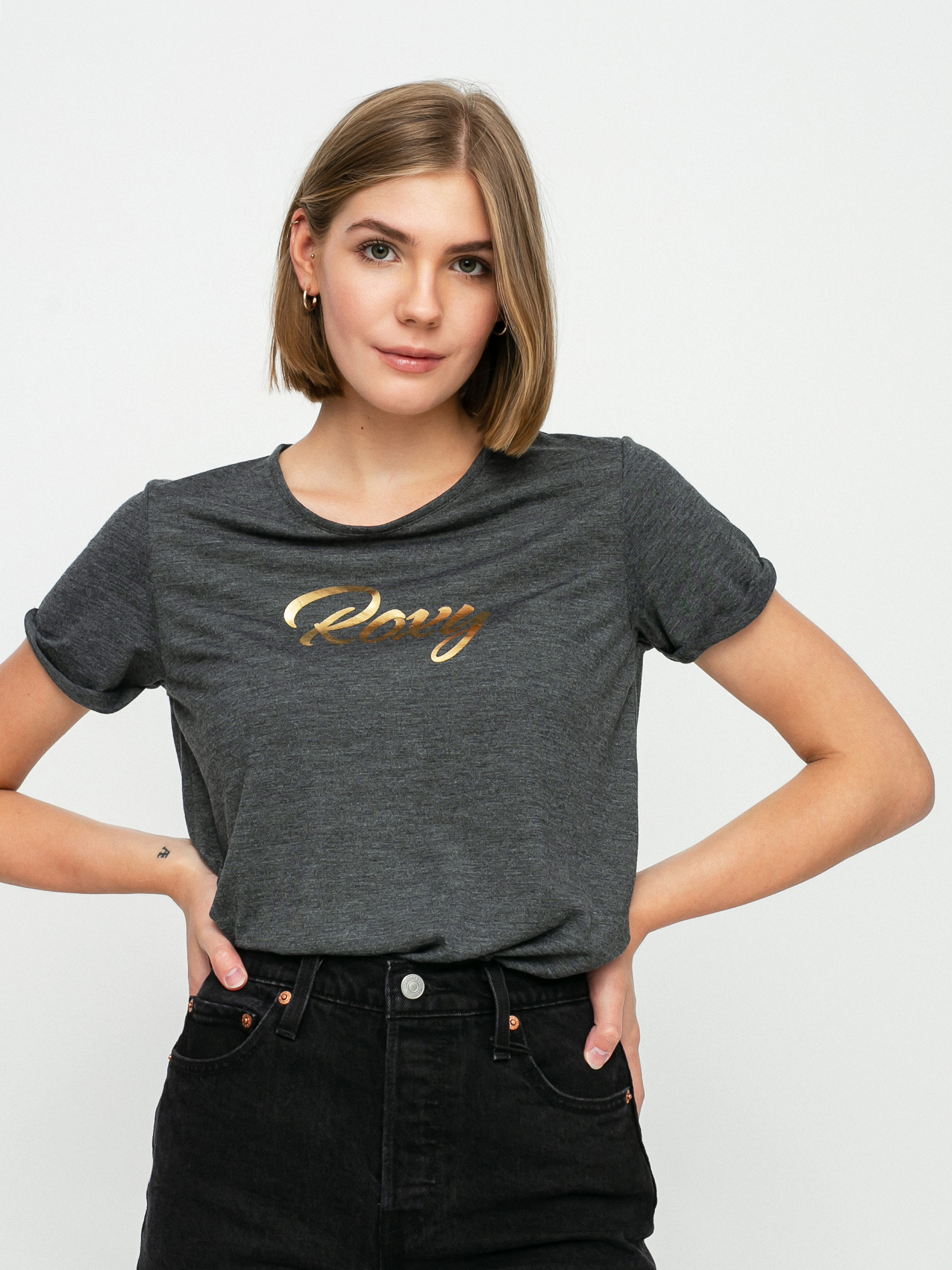 T-shirt Roxy Call It Dreaming Wmn (anthracite)